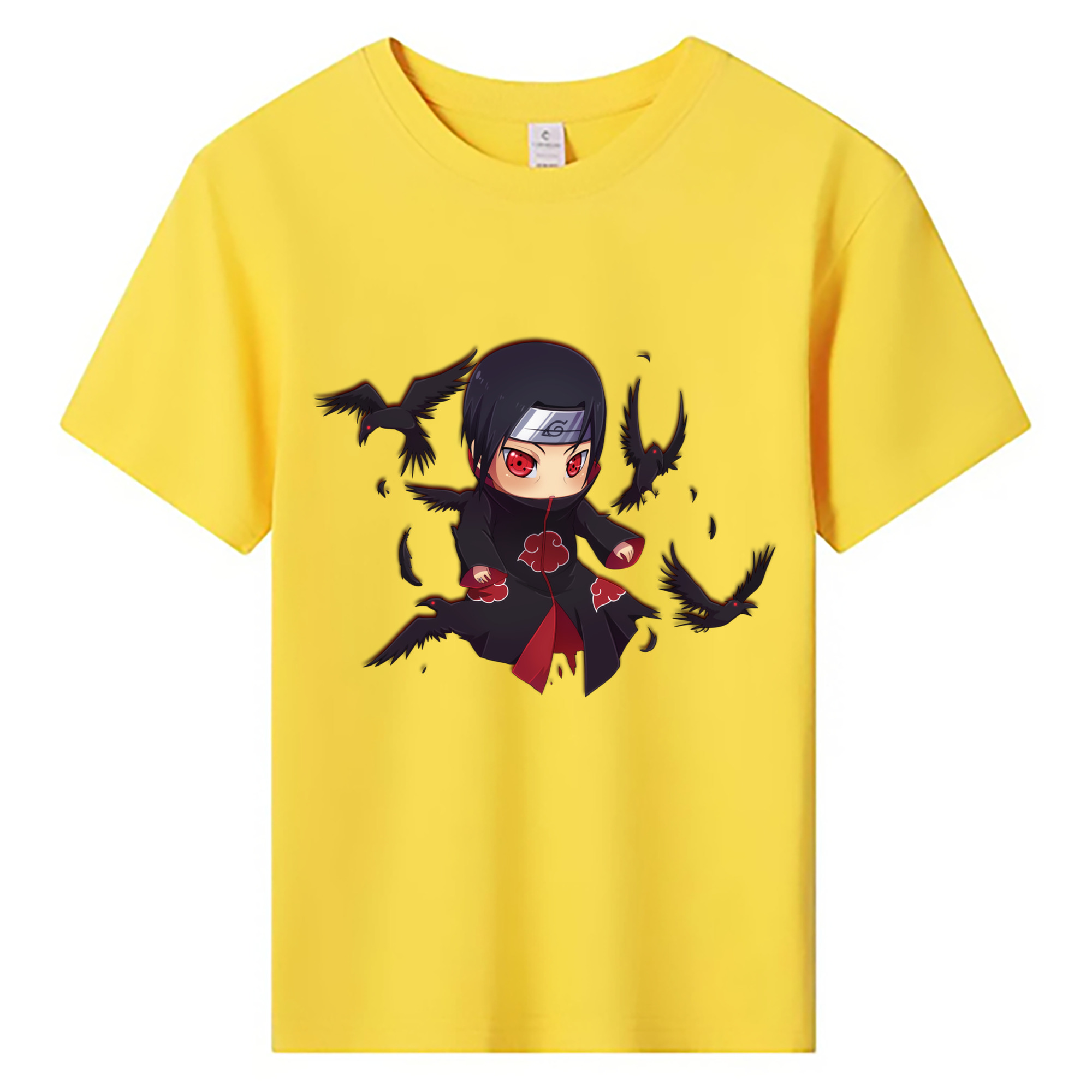 （画像用） NARUTO -ナルト- うちは イタチ Uchiha Itachi 綿100％キッズTシャツ（フロントプリント）