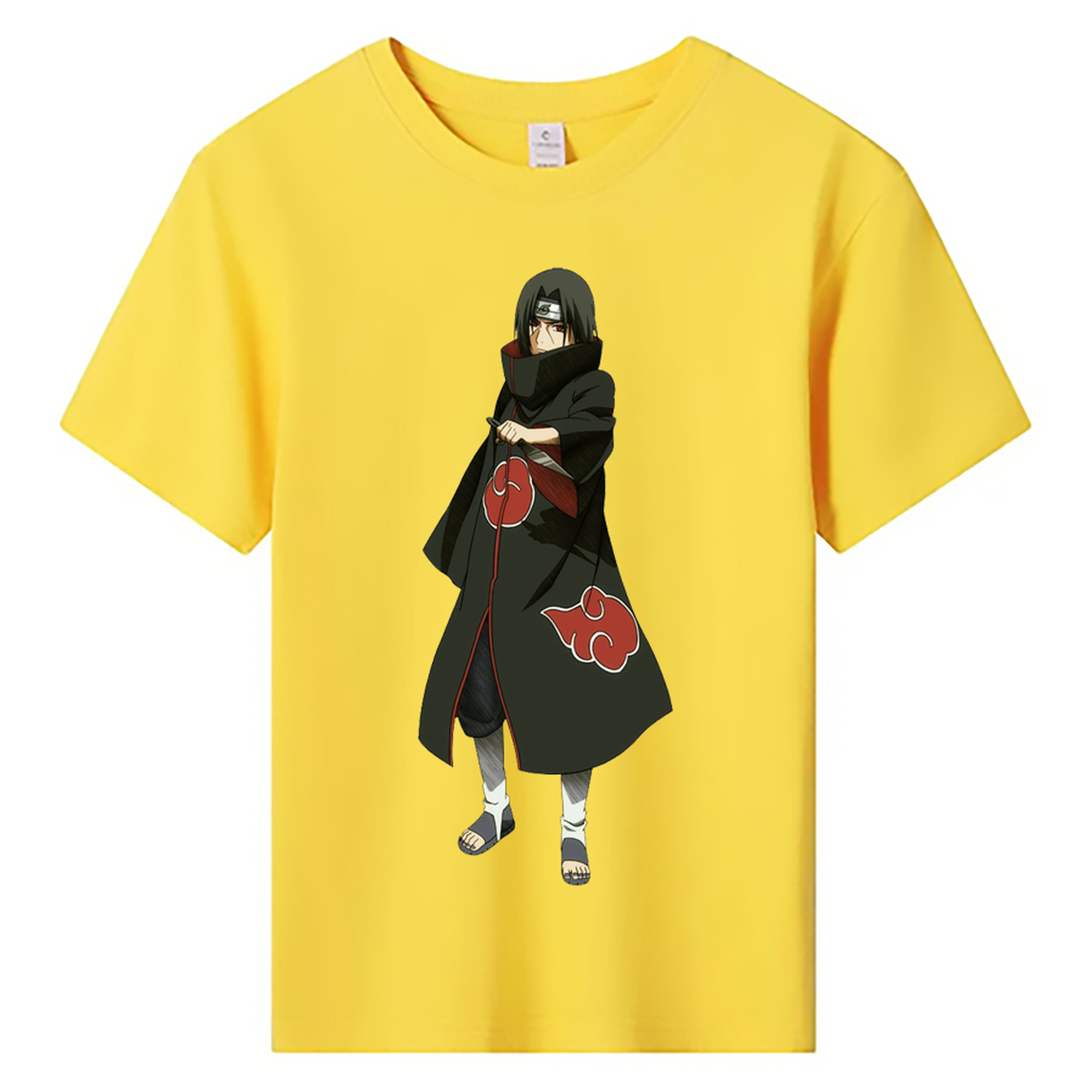 （画像用） NARUTO -ナルト- うちは イタチ Uchiha Itachi 綿100％キッズTシャツ（フロントプリント）