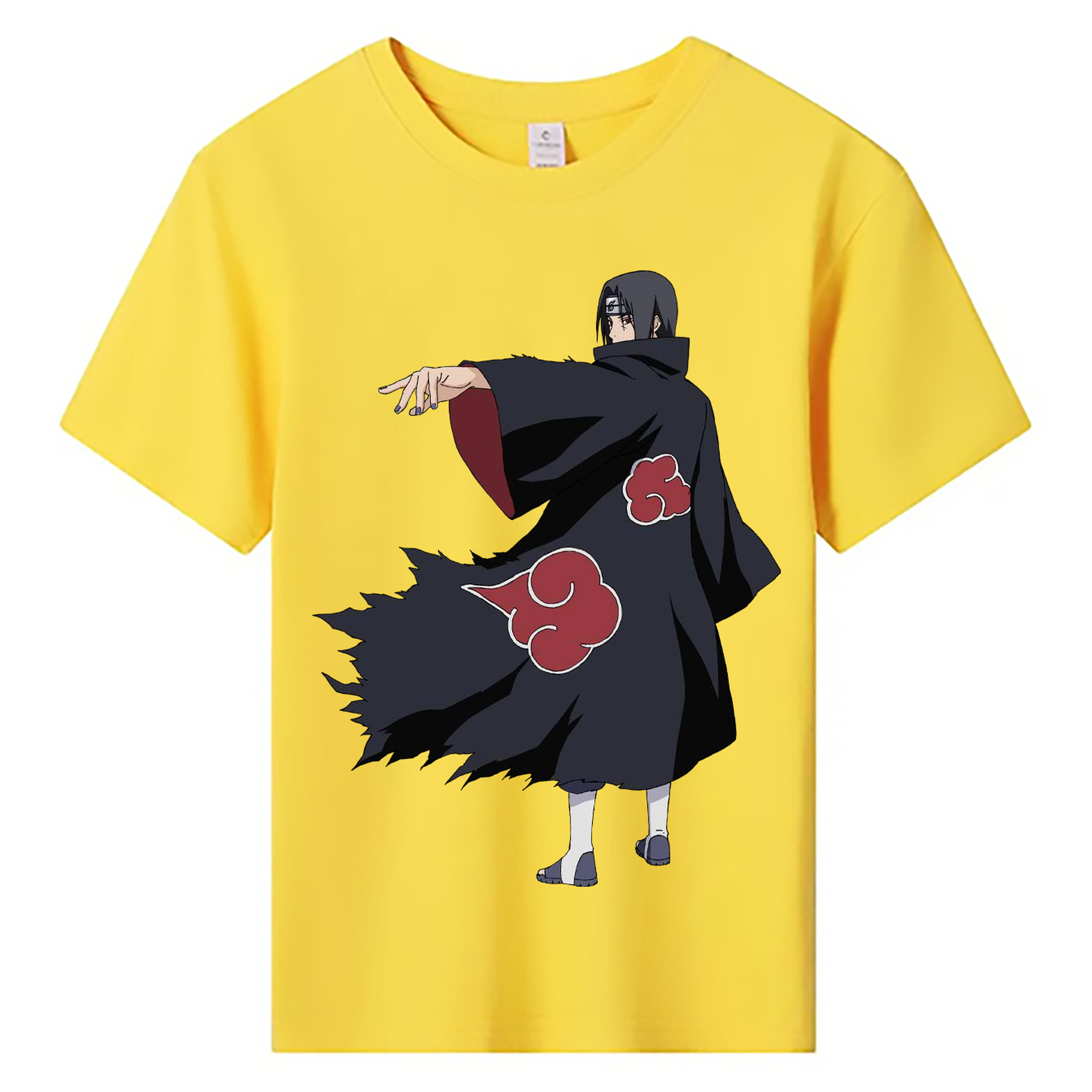 （画像用） NARUTO -ナルト- うちは イタチ Uchiha Itachi 綿100％キッズTシャツ（フロントプリント）