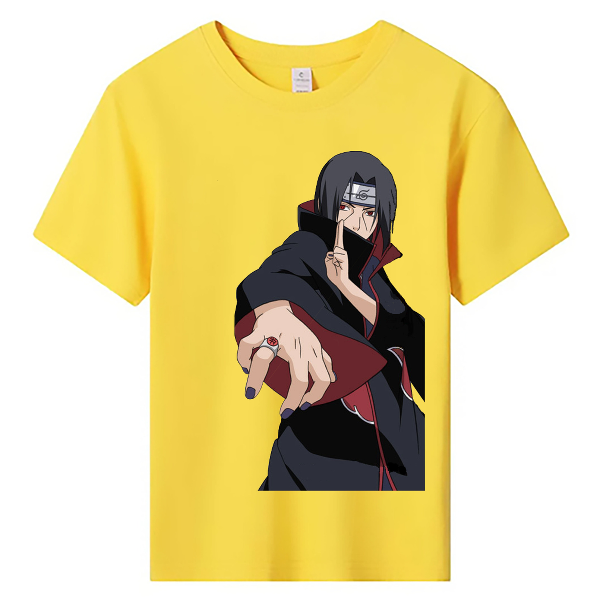 （画像用） NARUTO -ナルト- うちは イタチ Uchiha Itachi 綿100％キッズTシャツ（フロントプリント）