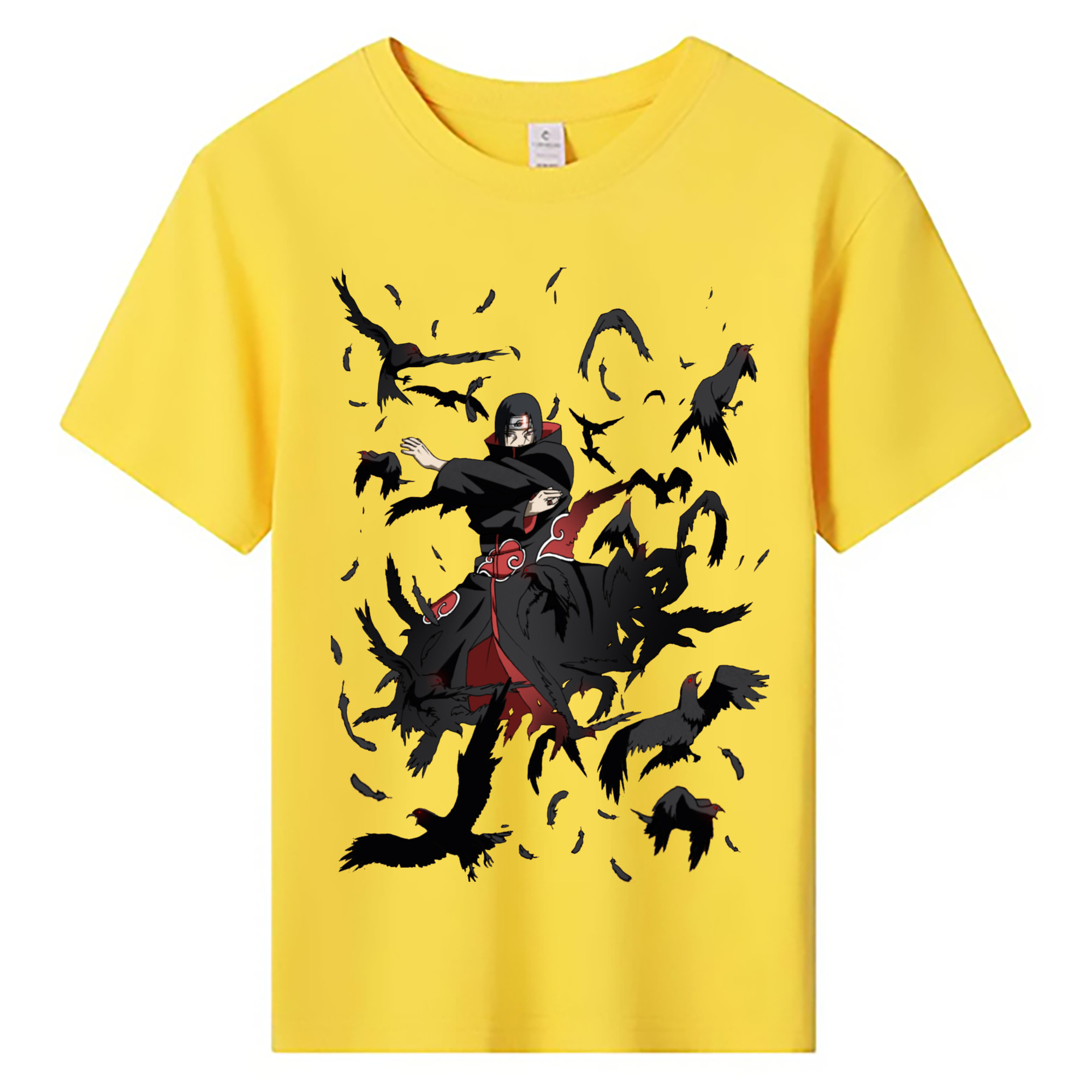（画像用） NARUTO -ナルト- うちは イタチ Uchiha Itachi 綿100％キッズTシャツ（フロントプリント）