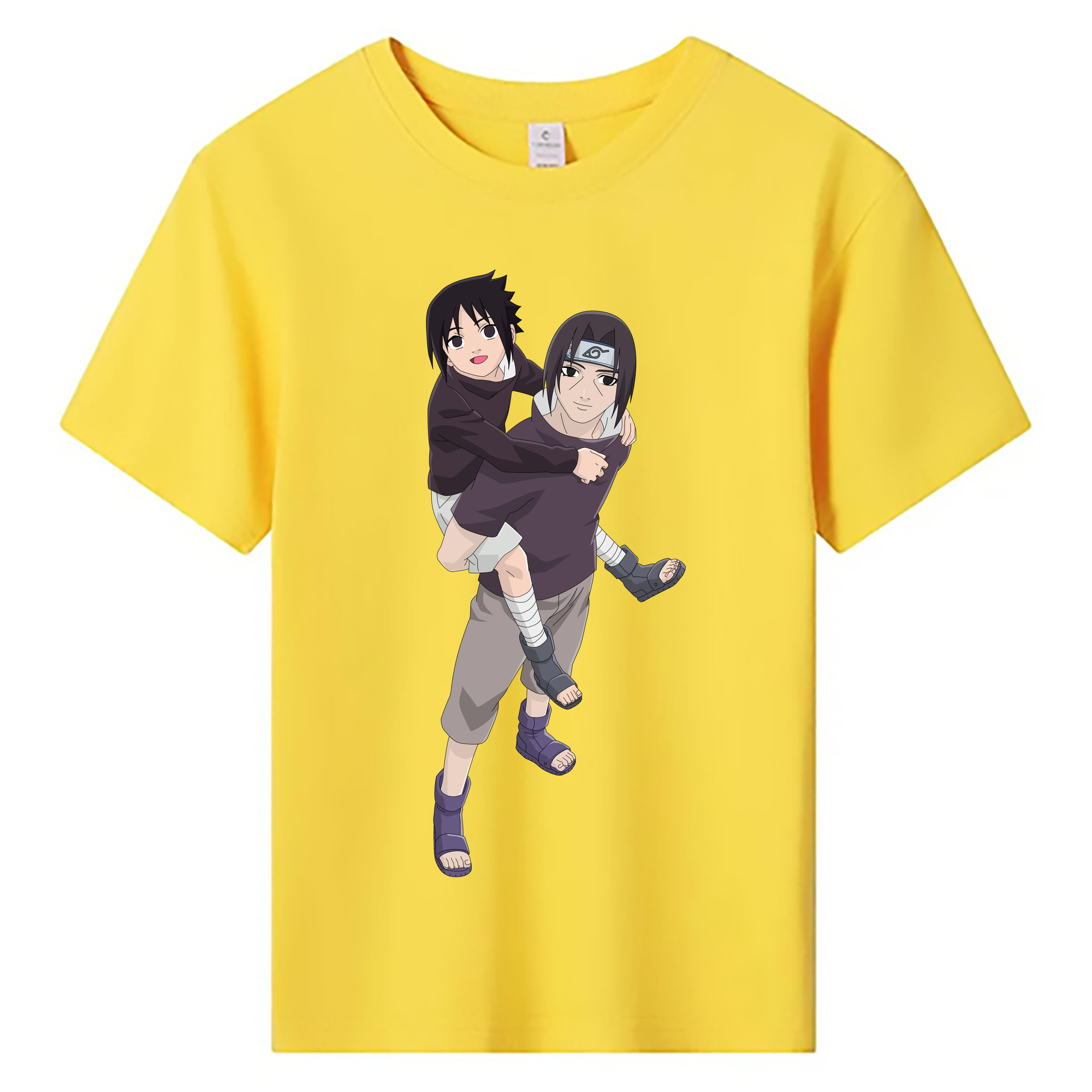 （画像用） NARUTO -ナルト- うちは イタチ Uchiha Itachi 綿100％キッズTシャツ（フロントプリント）