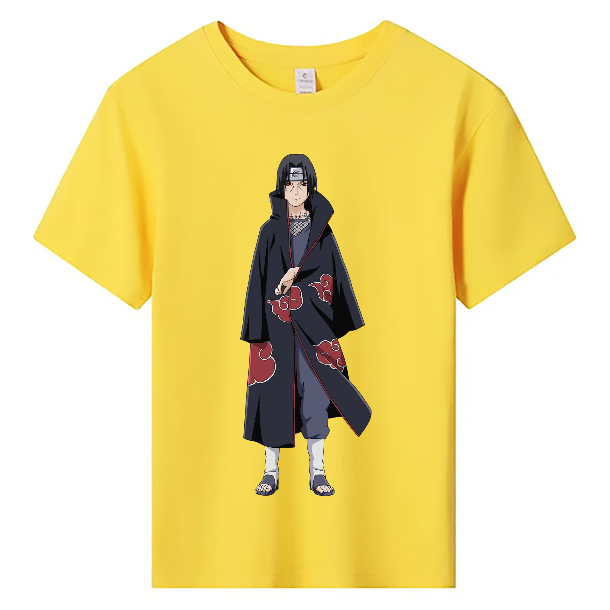 （画像用） NARUTO -ナルト- うちは イタチ Uchiha Itachi 綿100％キッズTシャツ（フロントプリント）