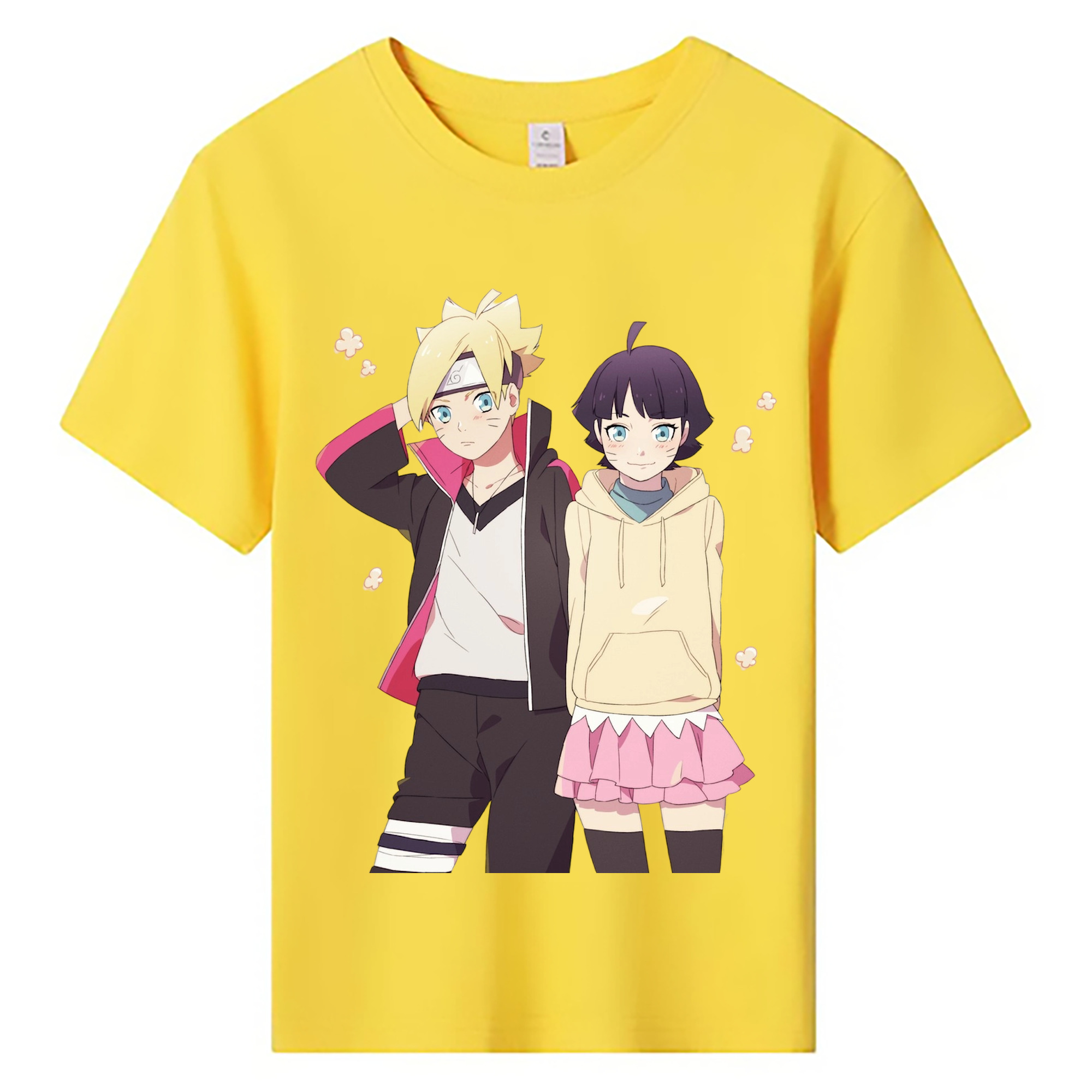 （画像用） NARUTO -ナルト- うずまき ボルト Uzumaki Boruto 綿100％キッズTシャツ（フロントプリント）