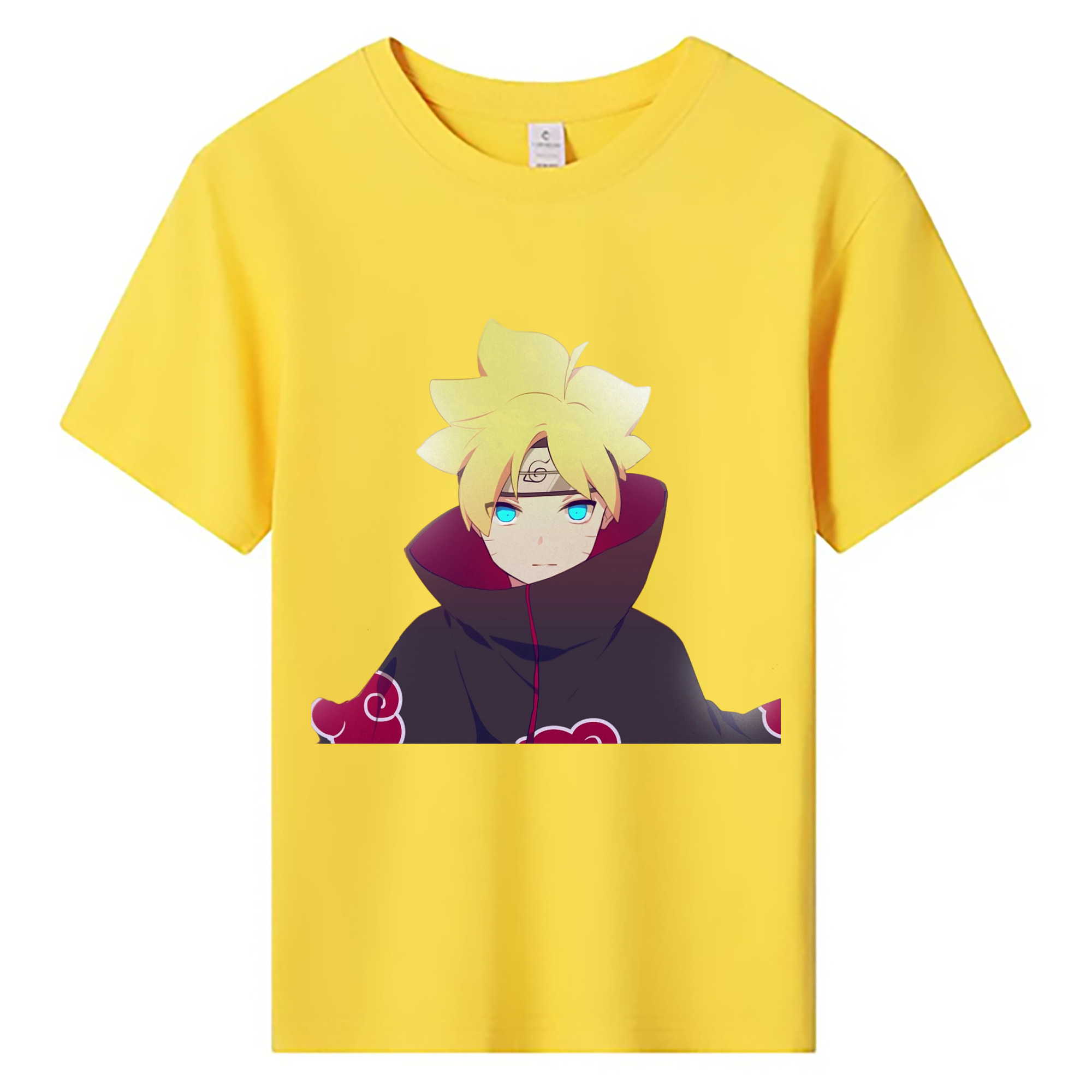 （画像用） NARUTO -ナルト- うずまき ボルト Uzumaki Boruto 綿100％キッズTシャツ（フロントプリント）