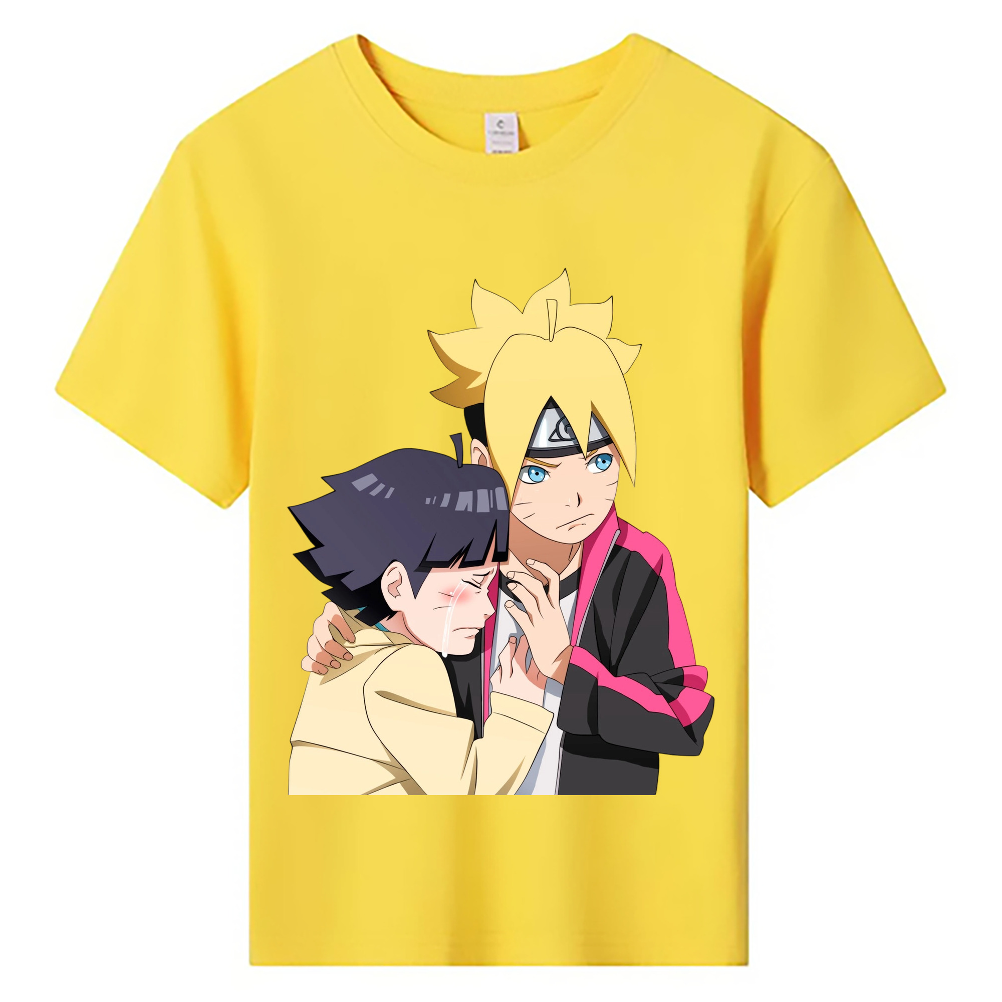 （画像用） NARUTO -ナルト- うずまき ボルト Uzumaki Boruto 綿100％キッズTシャツ（フロントプリント）