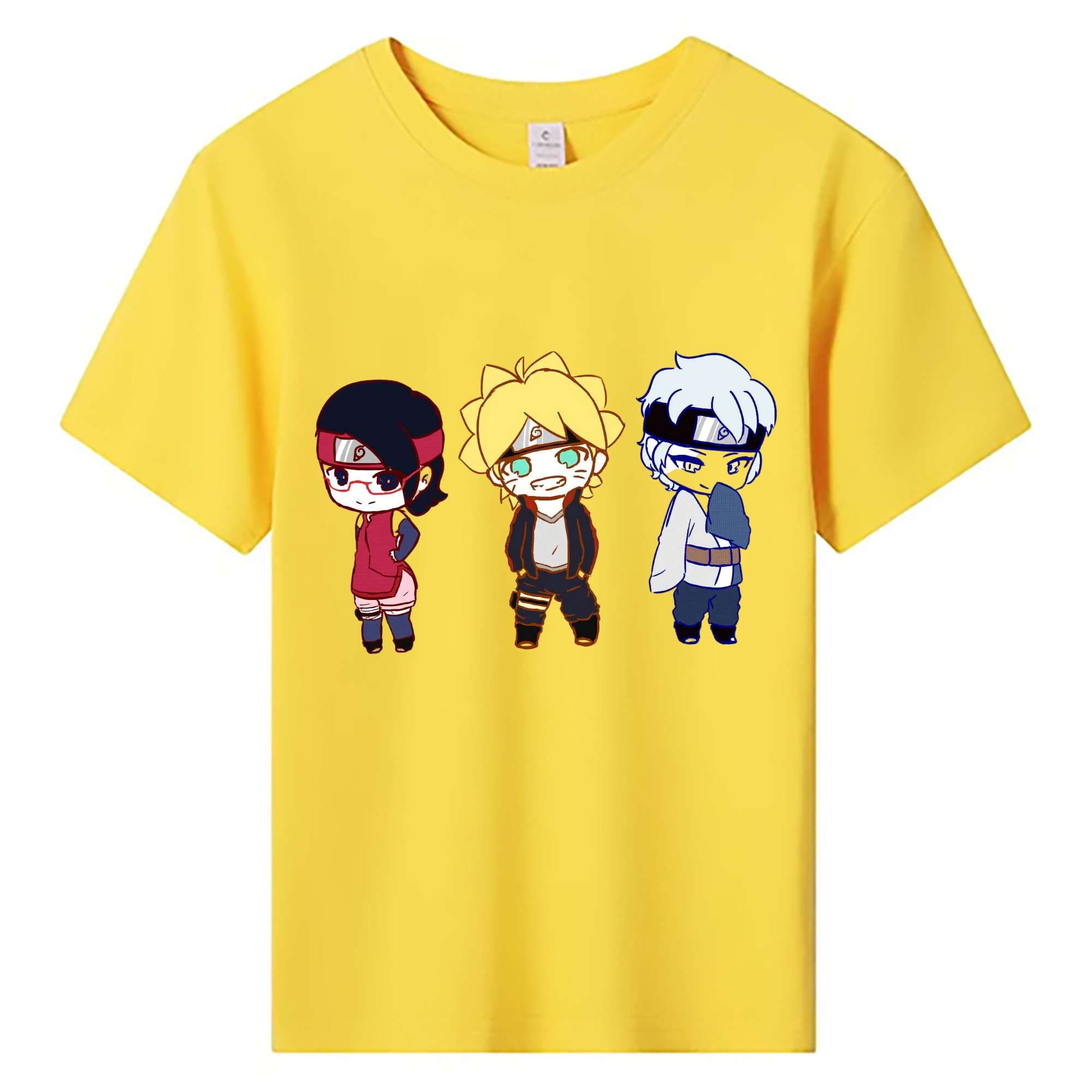 （画像用） NARUTO -ナルト- うずまき ボルト Uzumaki Boruto 綿100％キッズTシャツ（フロントプリント）