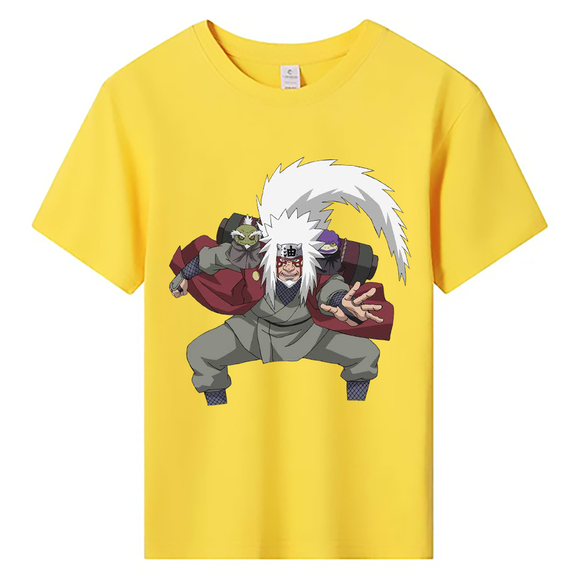 （画像用） NARUTO -ナルト- 自来也（じらいや） Jiraiya 綿100％キッズTシャツ（フロントプリント）