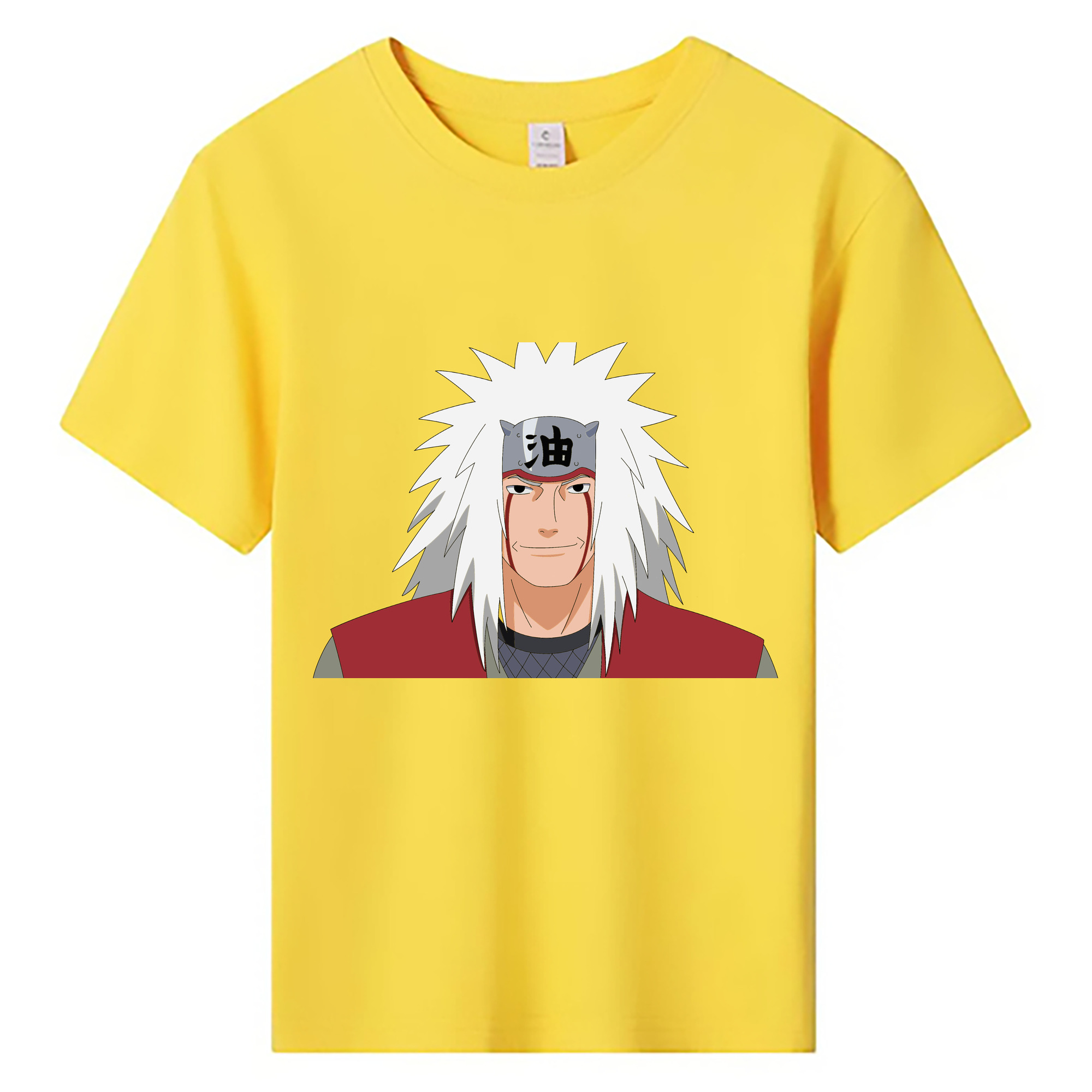 （画像用） NARUTO -ナルト- 自来也（じらいや） Jiraiya 綿100％キッズTシャツ（フロントプリント）