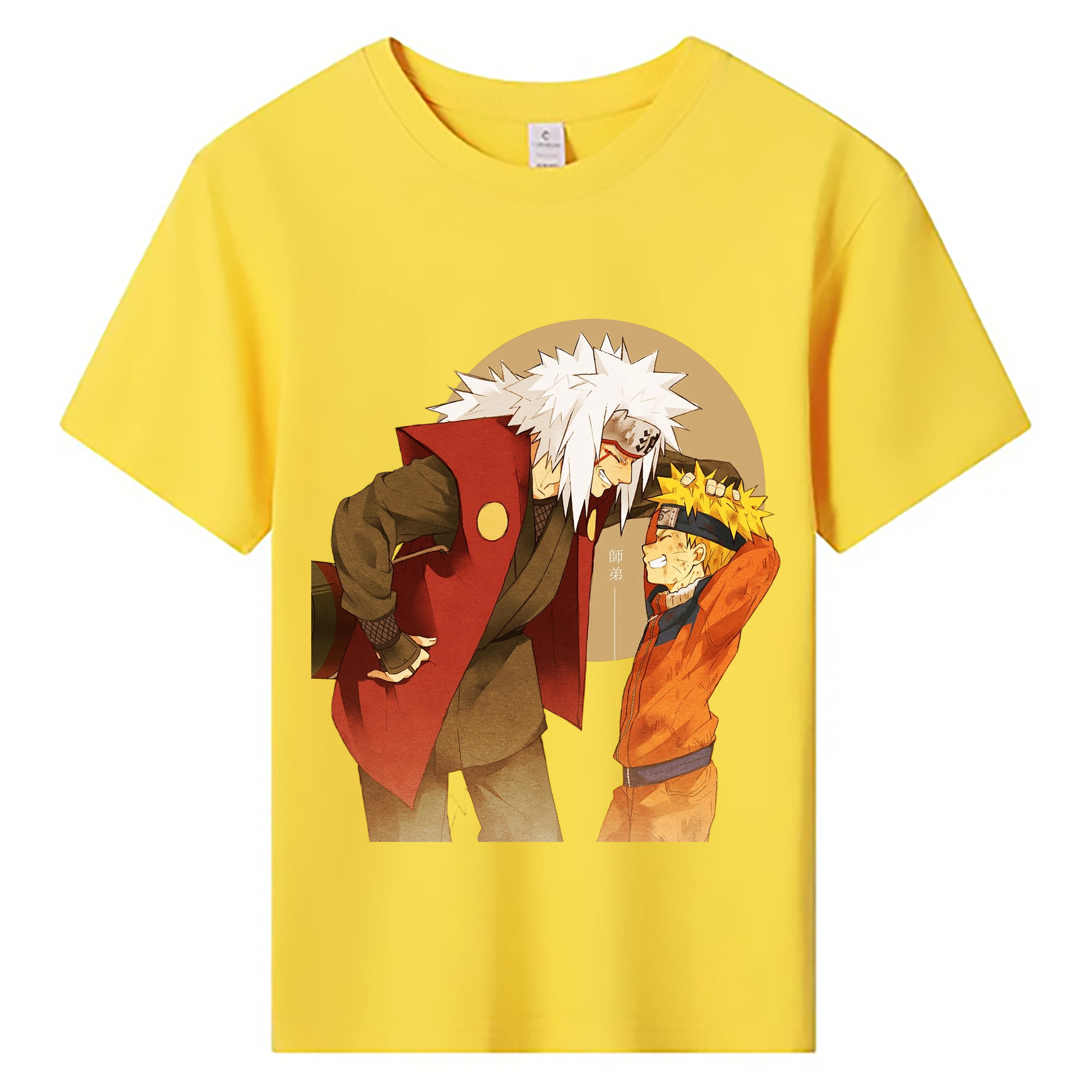 （画像用） NARUTO -ナルト- 自来也（じらいや） Jiraiya 綿100％キッズTシャツ（フロントプリント）