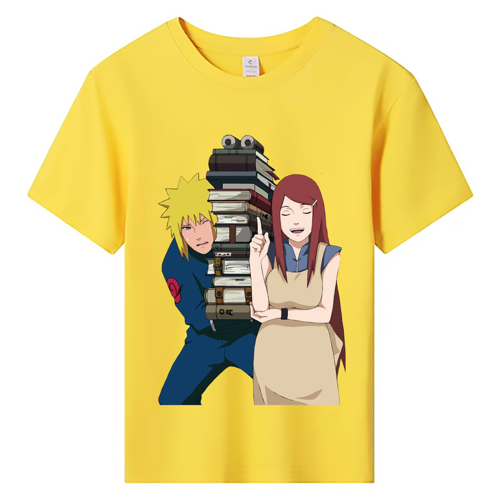 （画像用） NARUTO -ナルト- 波風 ミナト Namikaze Minato 綿100％キッズTシャツ（フロントプリント）