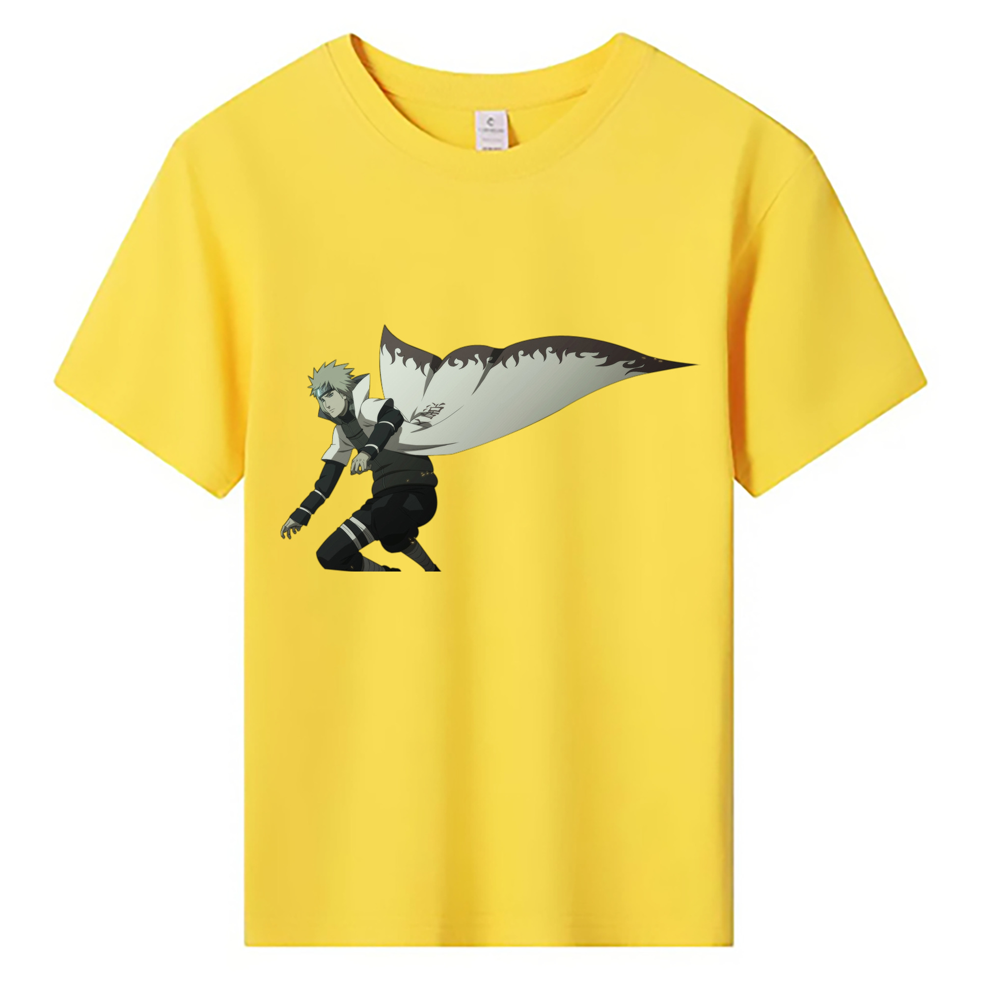 （画像用） NARUTO -ナルト- 波風 ミナト Namikaze Minato 綿100％キッズTシャツ（フロントプリント）