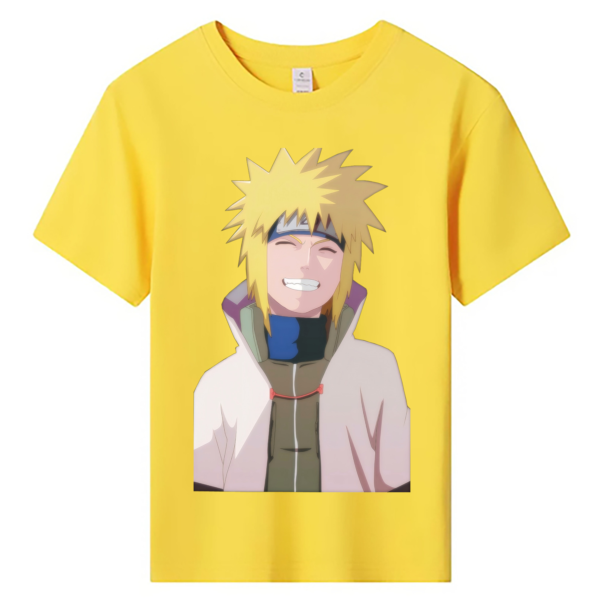 （画像用） NARUTO -ナルト- 波風 ミナト Namikaze Minato 綿100％キッズTシャツ（フロントプリント）
