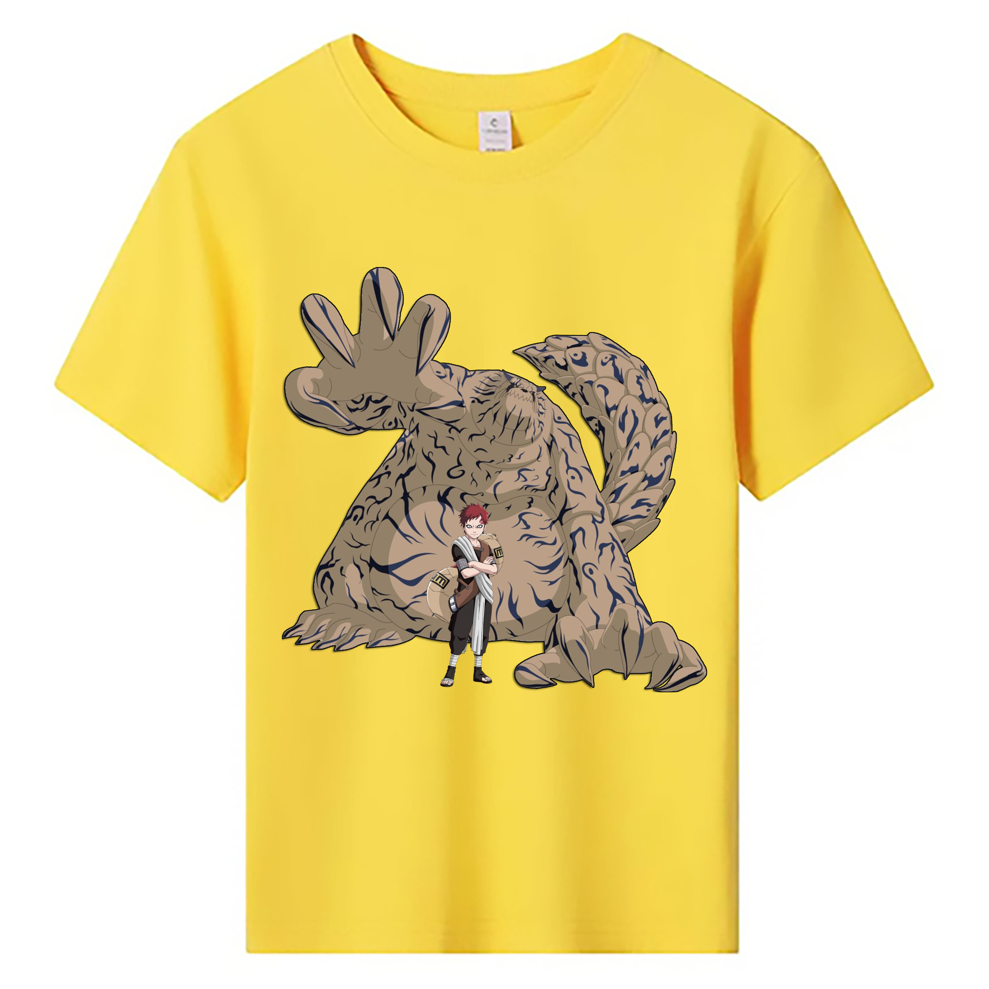 （画像用） NARUTO -ナルト- ガアラ Gaara 綿100％キッズTシャツ（フロントプリント）