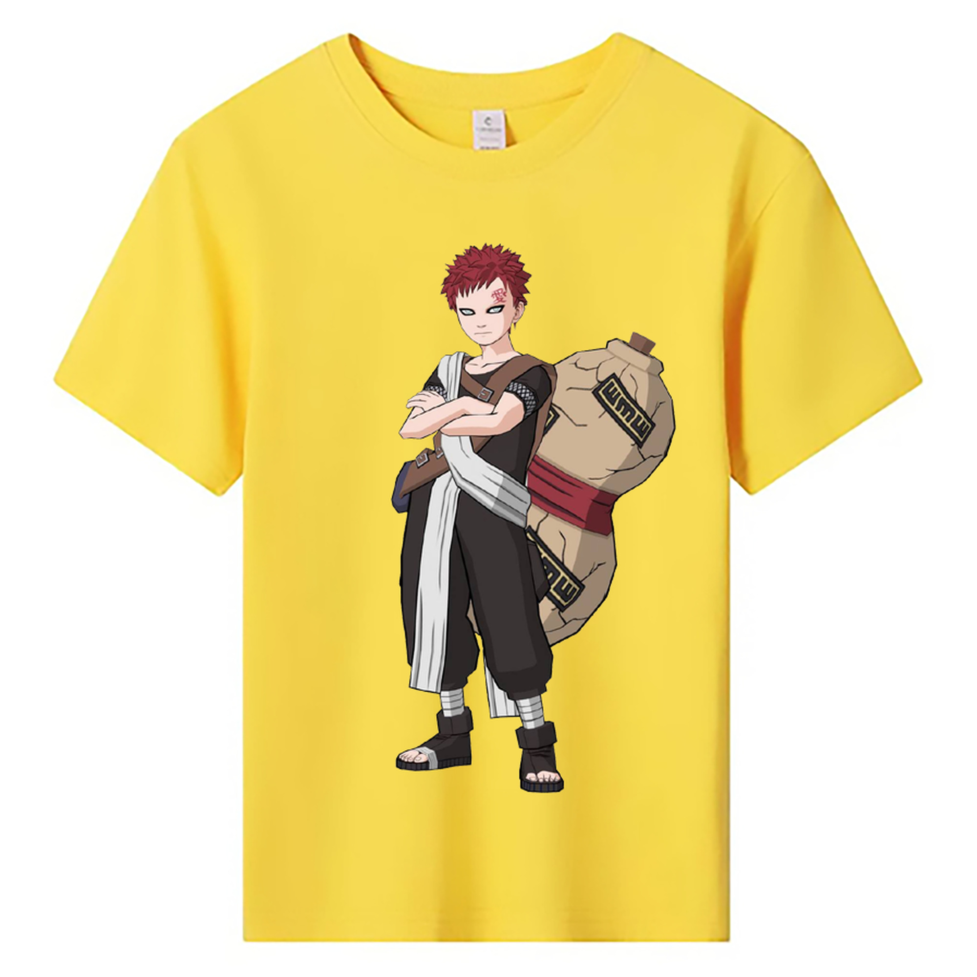 （画像用） NARUTO -ナルト- ガアラ Gaara 綿100％キッズTシャツ（フロントプリント）