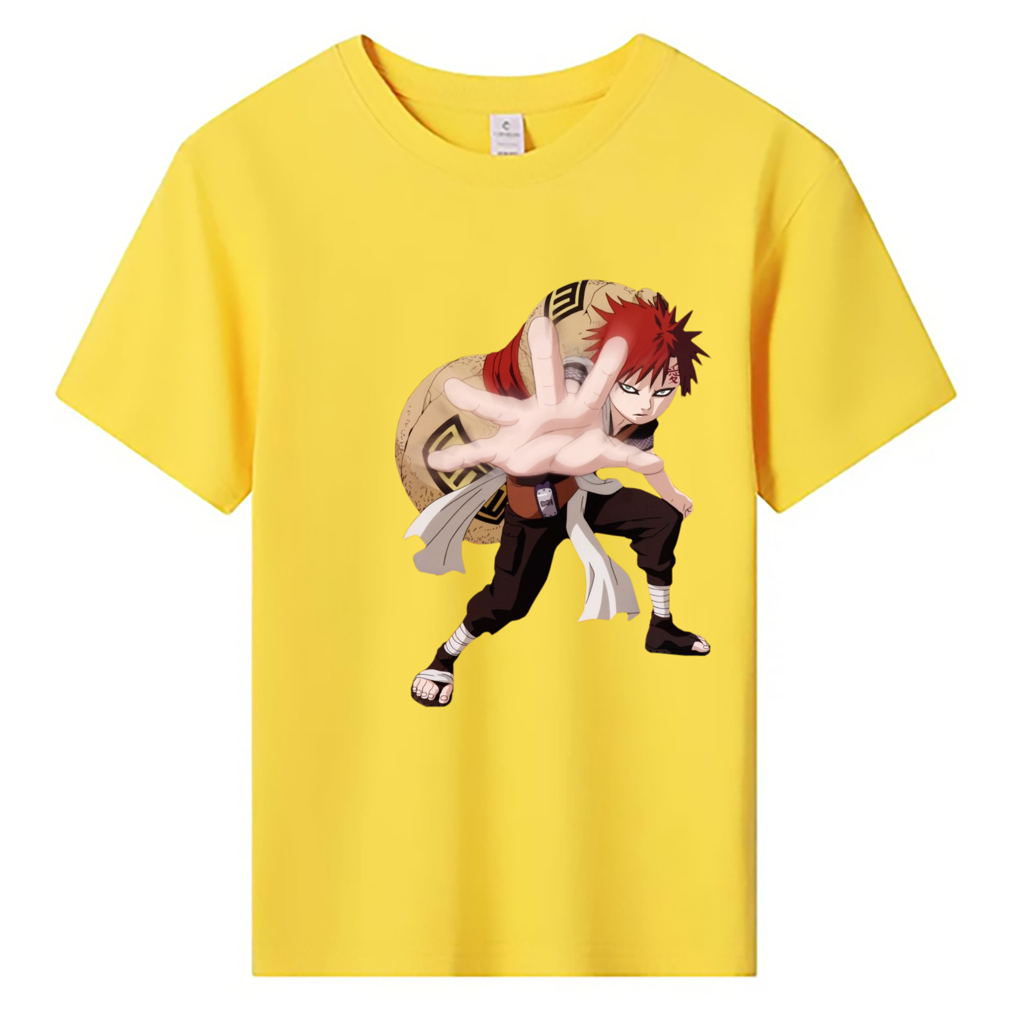 （画像用） NARUTO -ナルト- ガアラ Gaara 綿100％キッズTシャツ（フロントプリント）