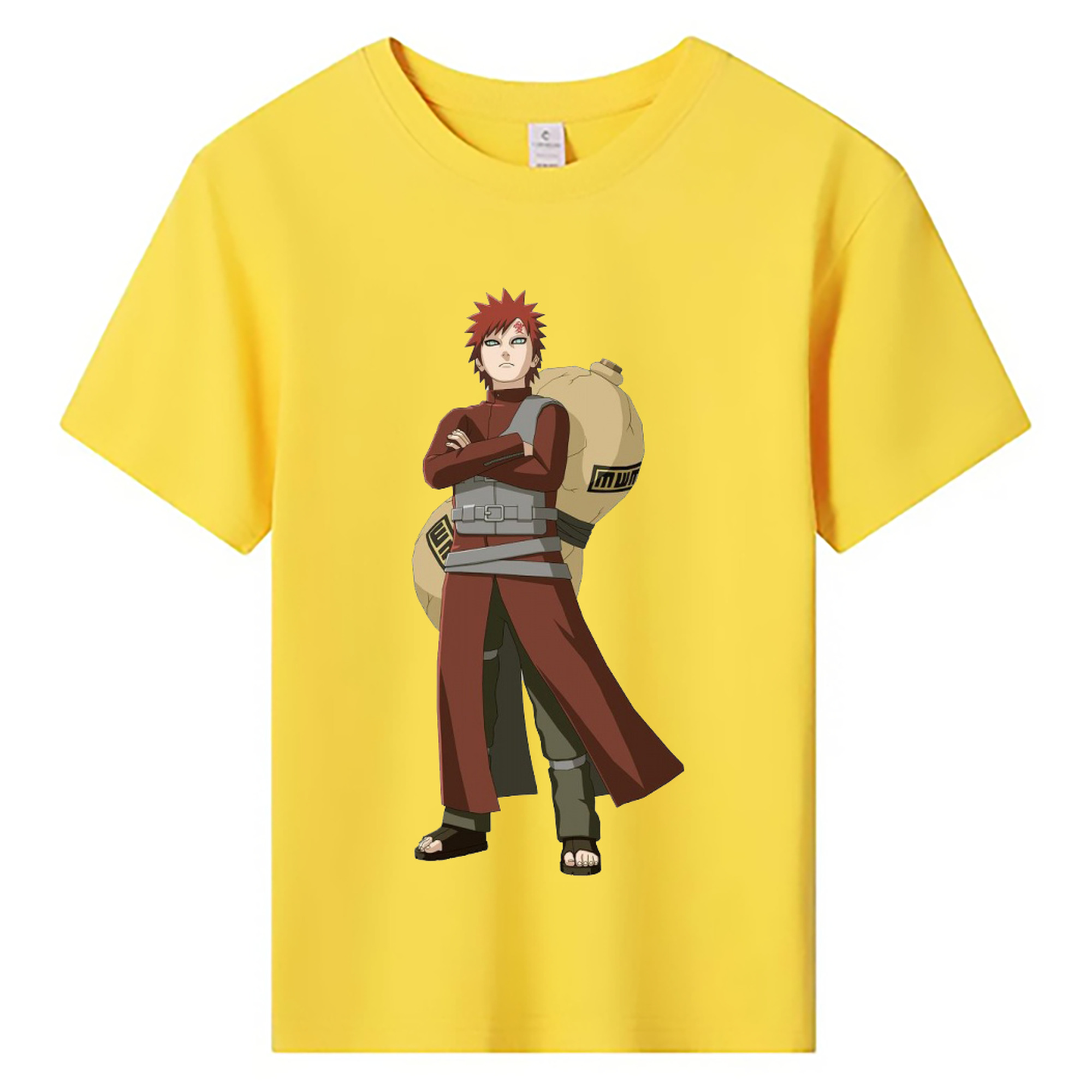 （画像用） NARUTO -ナルト- ガアラ Gaara 綿100％キッズTシャツ（フロントプリント）