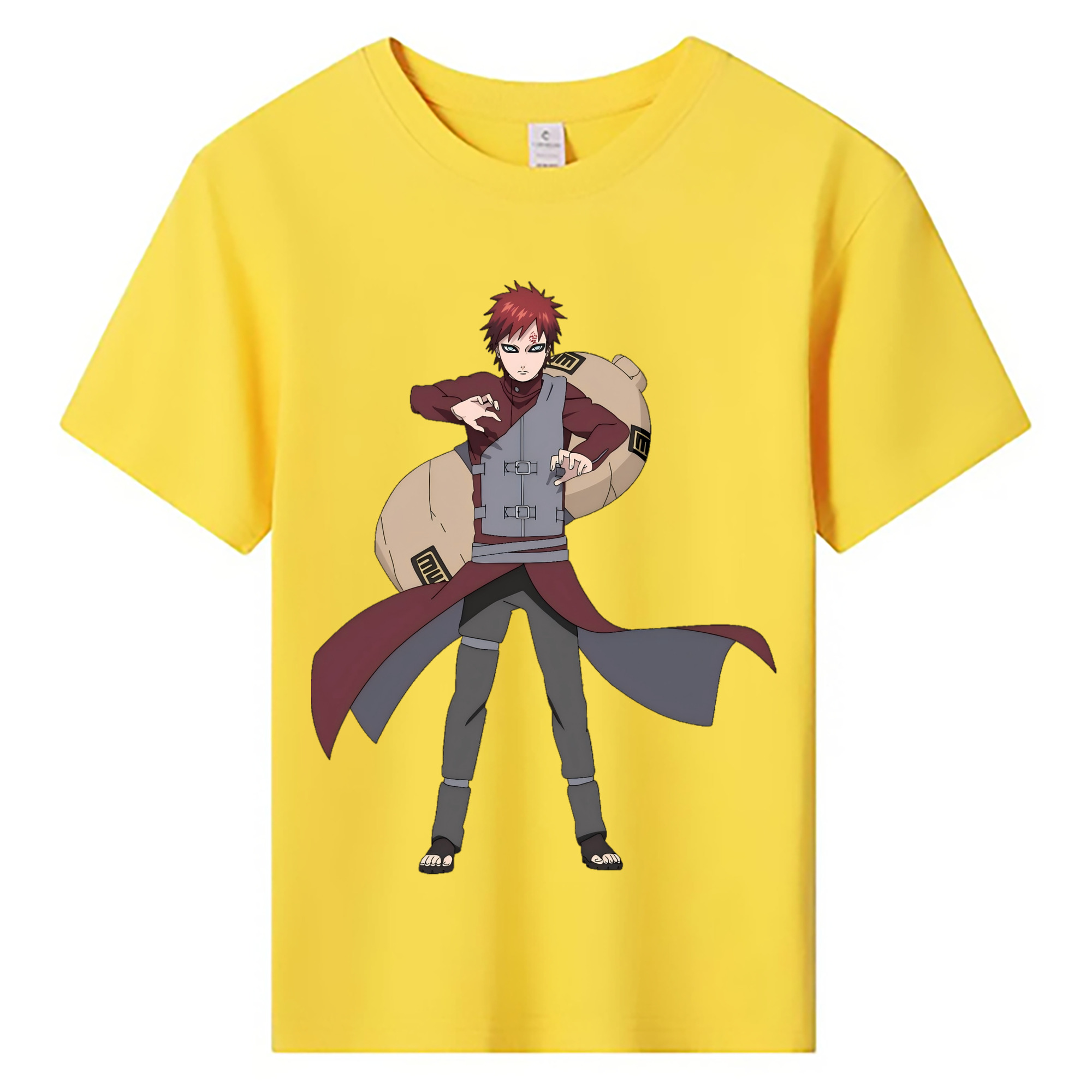 （画像用） NARUTO -ナルト- ガアラ Gaara 綿100％キッズTシャツ（フロントプリント）