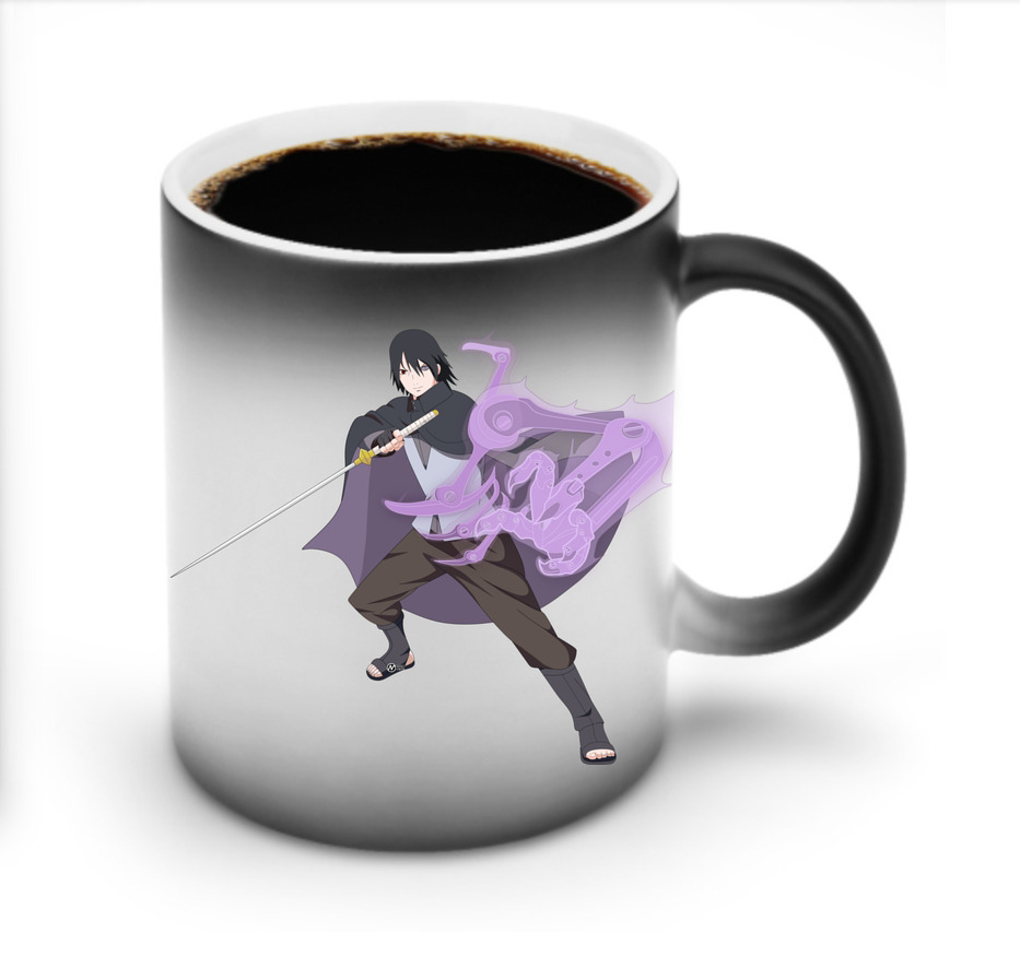 （画像用） NARUTO -ナルト- うちは サスケ Uchiha Sasuke 温度変色マグカップ