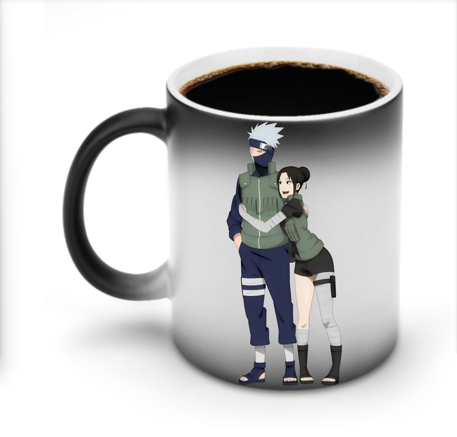 （画像用） NARUTO -ナルト- はたけ カカシ Hatake Kakashi 温度変色マグカップ