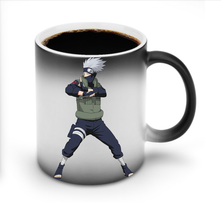 （画像用） NARUTO -ナルト- はたけ カカシ Hatake Kakashi 温度変色マグカップ