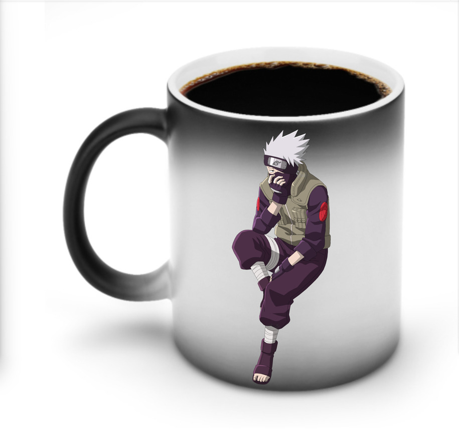 （画像用） NARUTO -ナルト- はたけ カカシ Hatake Kakashi 温度変色マグカップ