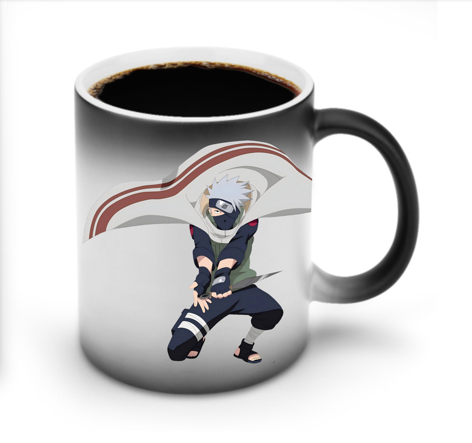 （画像用） NARUTO -ナルト- はたけ カカシ Hatake Kakashi 温度変色マグカップ