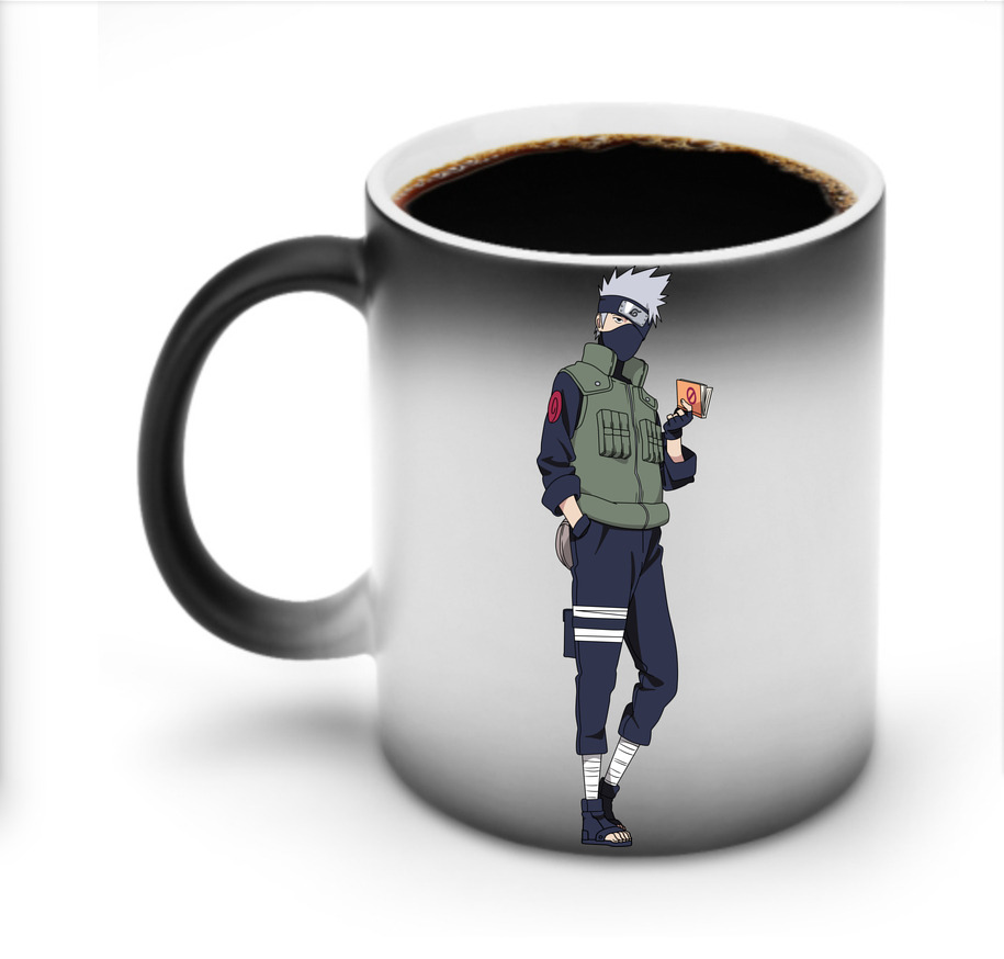 （画像用） NARUTO -ナルト- はたけ カカシ Hatake Kakashi 温度変色マグカップ