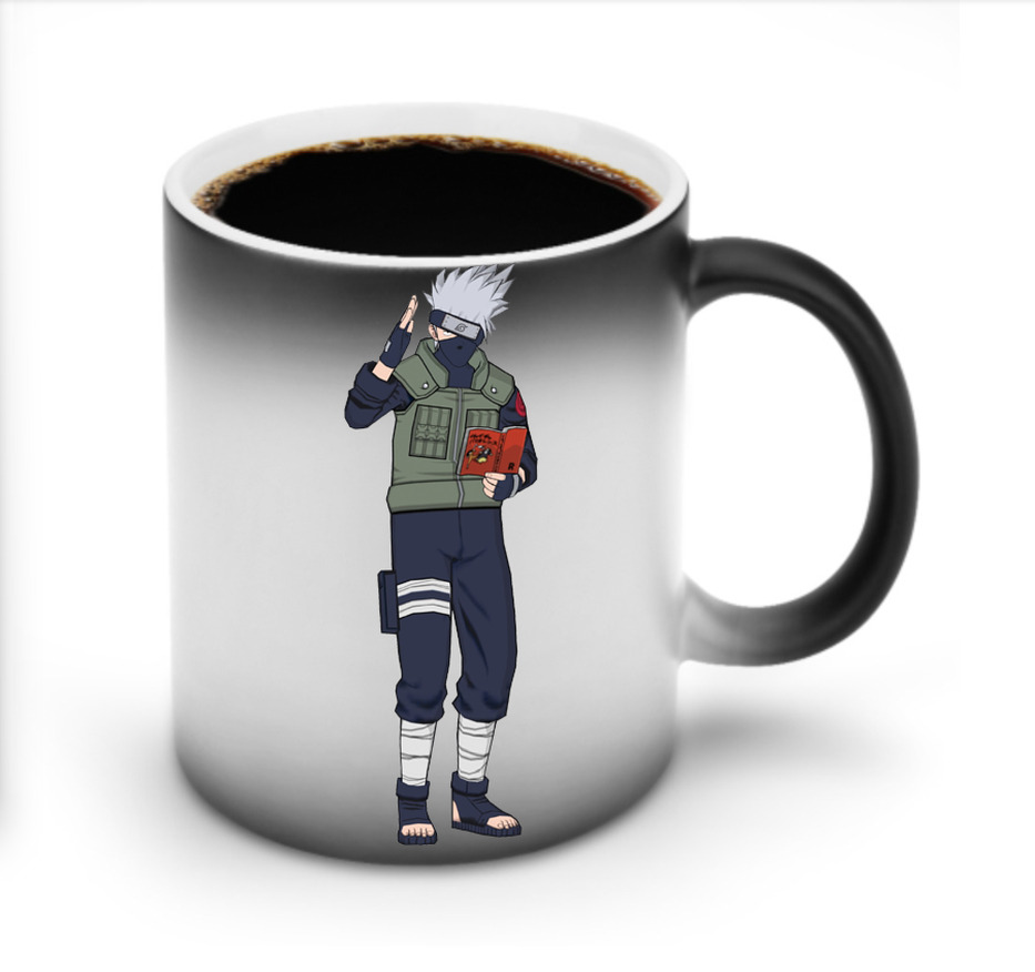（画像用） NARUTO -ナルト- はたけ カカシ Hatake Kakashi 温度変色マグカップ