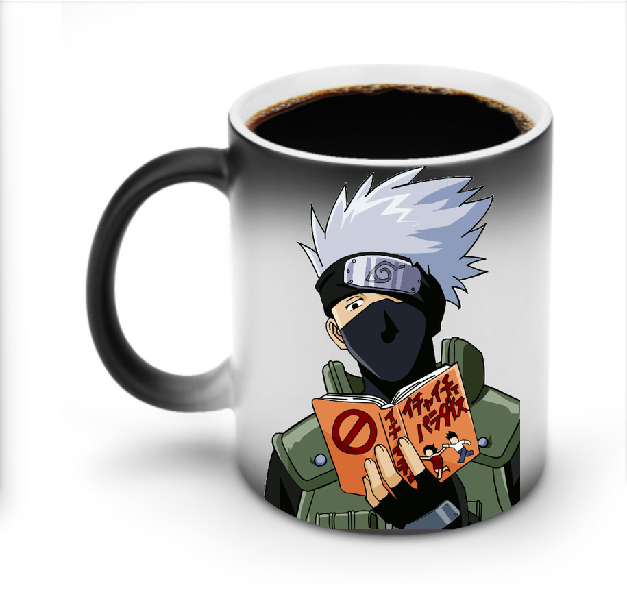 （画像用） NARUTO -ナルト- はたけ カカシ Hatake Kakashi 温度変色マグカップ