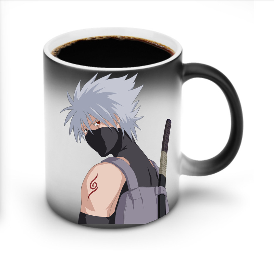 （画像用） NARUTO -ナルト- はたけ カカシ Hatake Kakashi 温度変色マグカップ