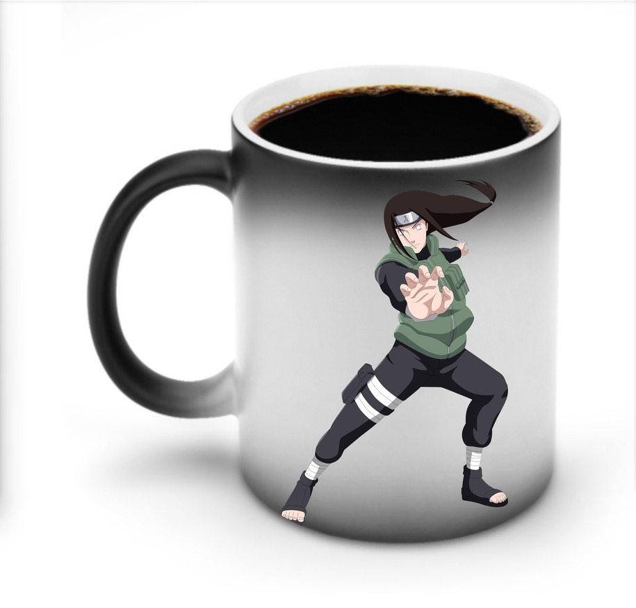 （画像用） NARUTO -ナルト- 日向ネジ Hyūga Neji 温度変色マグカップ