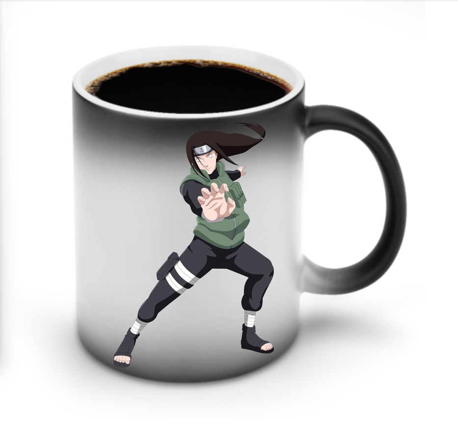 （画像用） NARUTO -ナルト- 日向ネジ Hyūga Neji 温度変色マグカップ