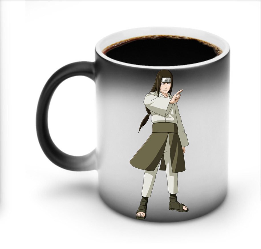 （画像用） NARUTO -ナルト- 日向ネジ Hyūga Neji 温度変色マグカップ