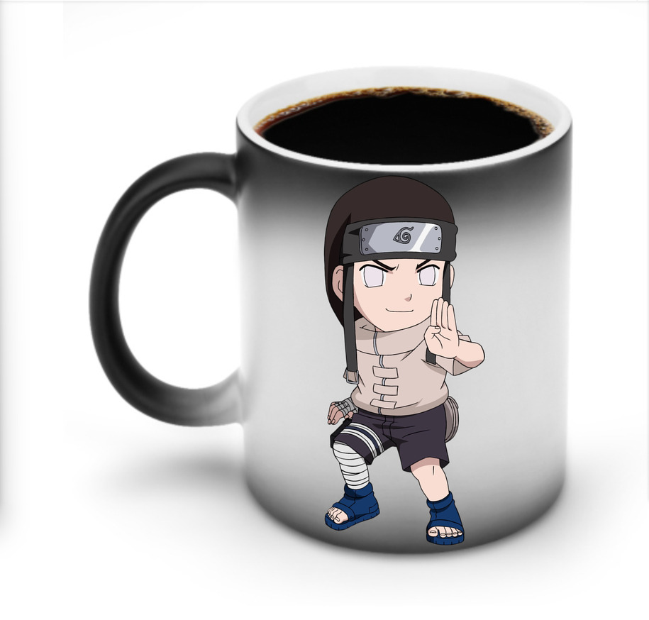 （画像用） NARUTO -ナルト- 日向ネジ Hyūga Neji 温度変色マグカップ