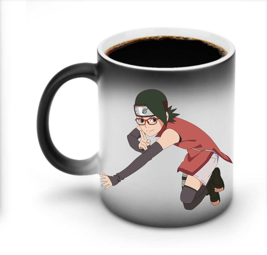 （画像用） NARUTO -ナルト- うちは サラダ Uchiha Sarada 温度変色マグカップ