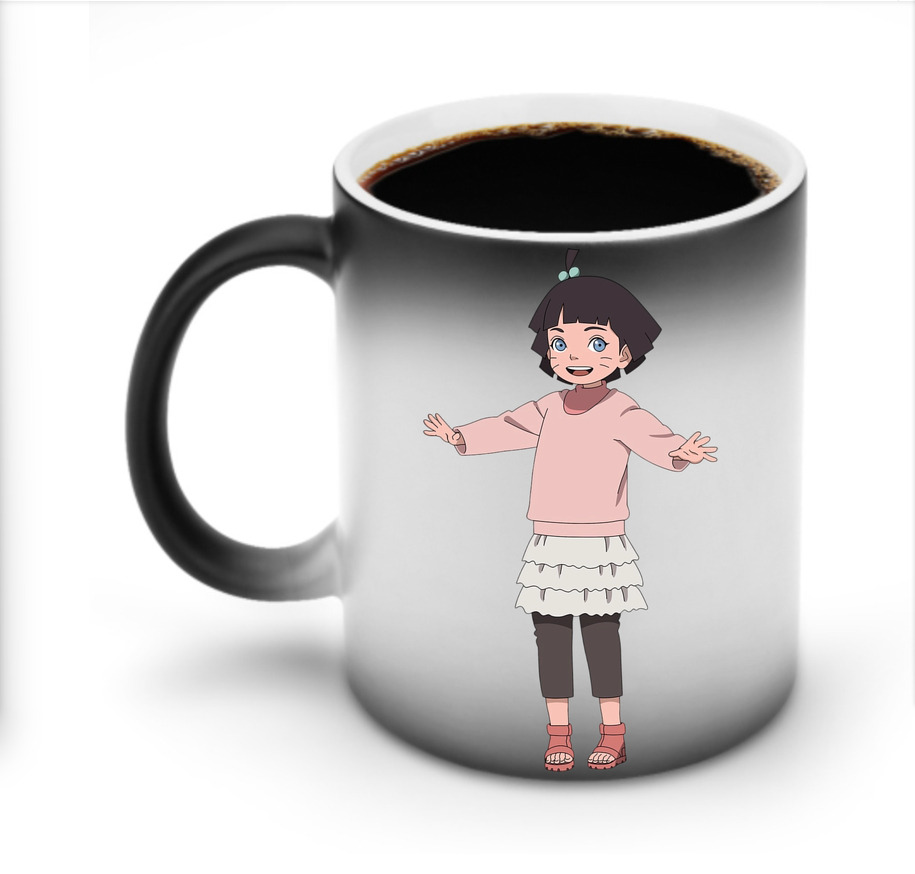 （画像用） NARUTO -ナルト- うずまき ヒマワリ Uzumaki Himawari 温度変色マグカップ