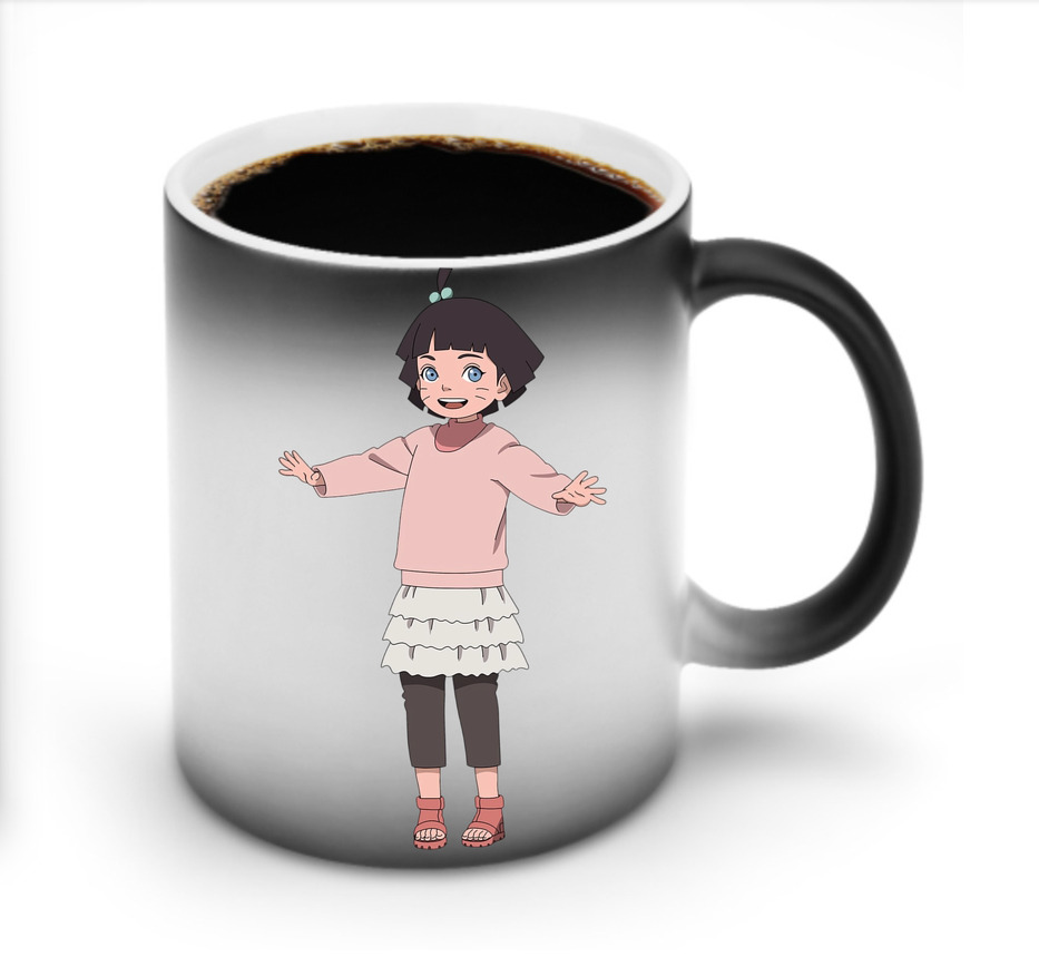 （画像用） NARUTO -ナルト- うずまき ヒマワリ Uzumaki Himawari 温度変色マグカップ