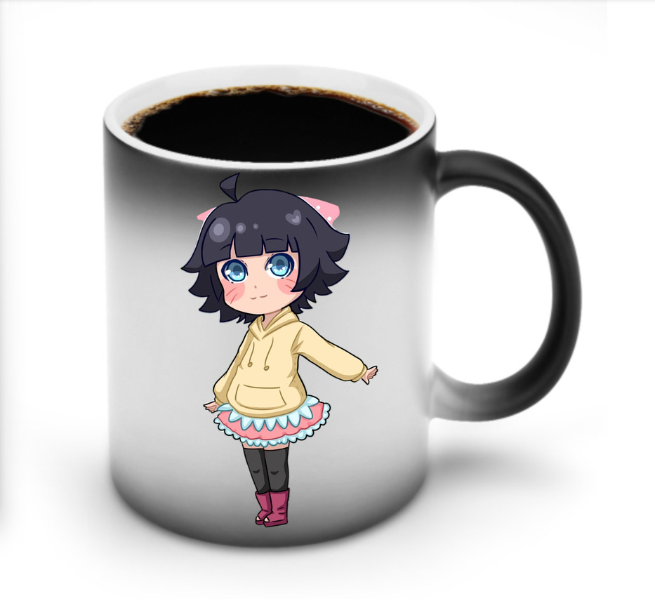 （画像用） NARUTO -ナルト- うずまき ヒマワリ Uzumaki Himawari 温度変色マグカップ