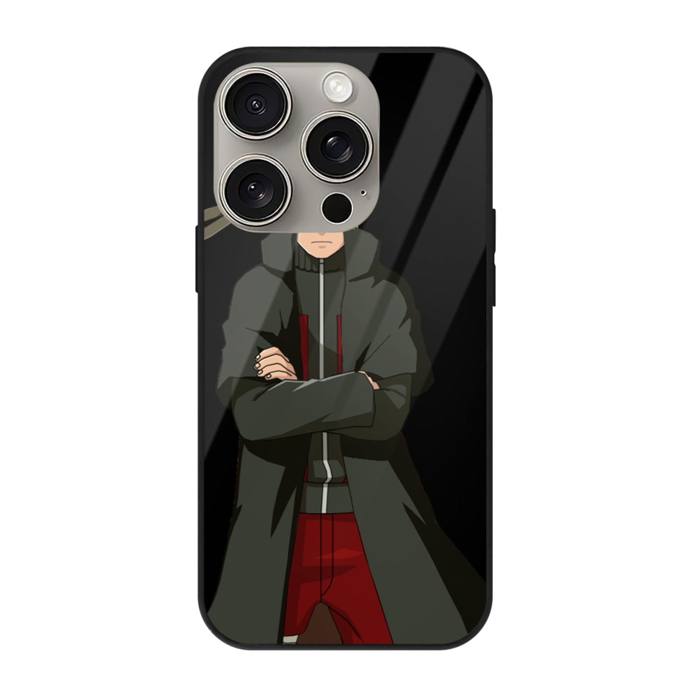 （画像用） NARUTO -ナルト- うずまき ナルト Uzumaki Naruto 【iPhone15Pro対応】スマホケース 耐衝撃＆黄変防止 背面ガラス