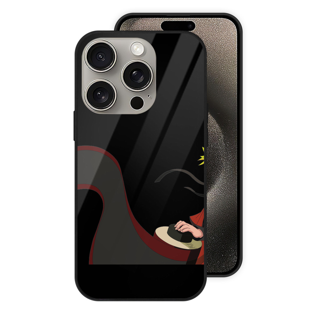 （画像用） NARUTO -ナルト- うずまき ナルト Uzumaki Naruto 【iPhone15Pro対応】スマホケース 耐衝撃＆黄変防止 背面ガラス