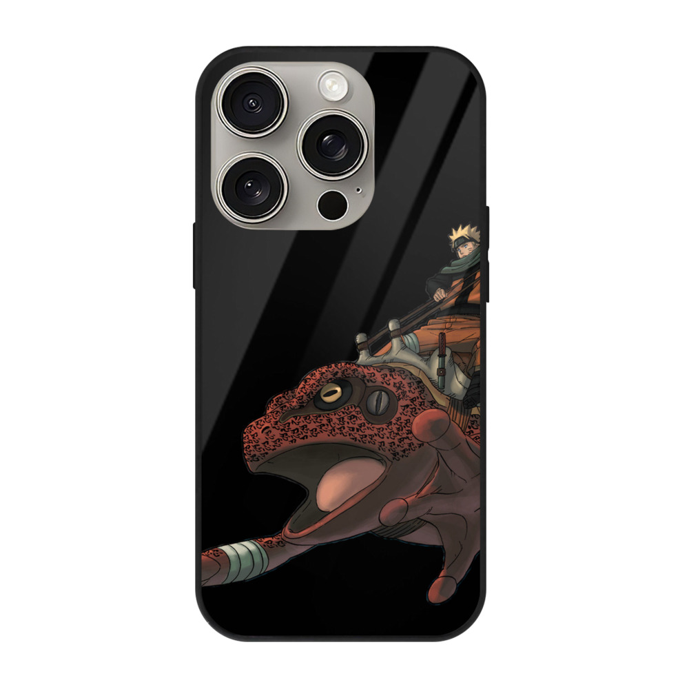 （画像用） NARUTO -ナルト- うずまき ナルト Uzumaki Naruto 【iPhone15Pro対応】スマホケース 耐衝撃＆黄変防止 背面ガラス