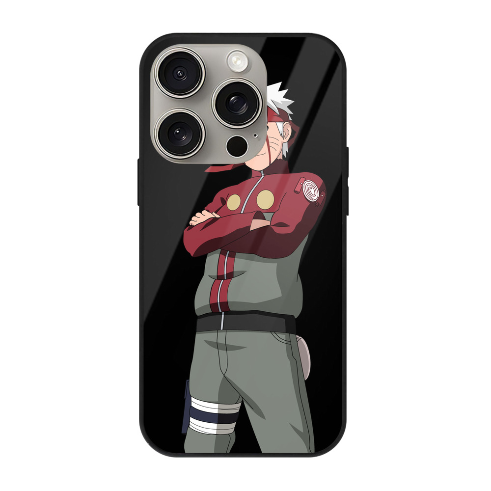 （画像用） NARUTO -ナルト- うずまき ナルト Uzumaki Naruto 【iPhone15Pro対応】スマホケース 耐衝撃＆黄変防止 背面ガラス