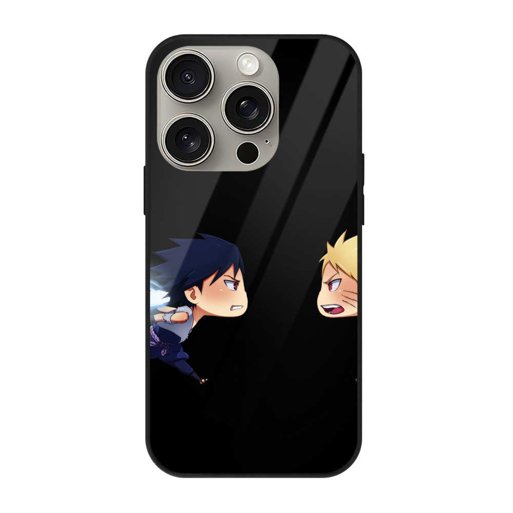 （画像用） NARUTO -ナルト- うずまき ナルト Uzumaki Naruto 【iPhone15Pro対応】スマホケース 耐衝撃＆黄変防止 背面ガラス