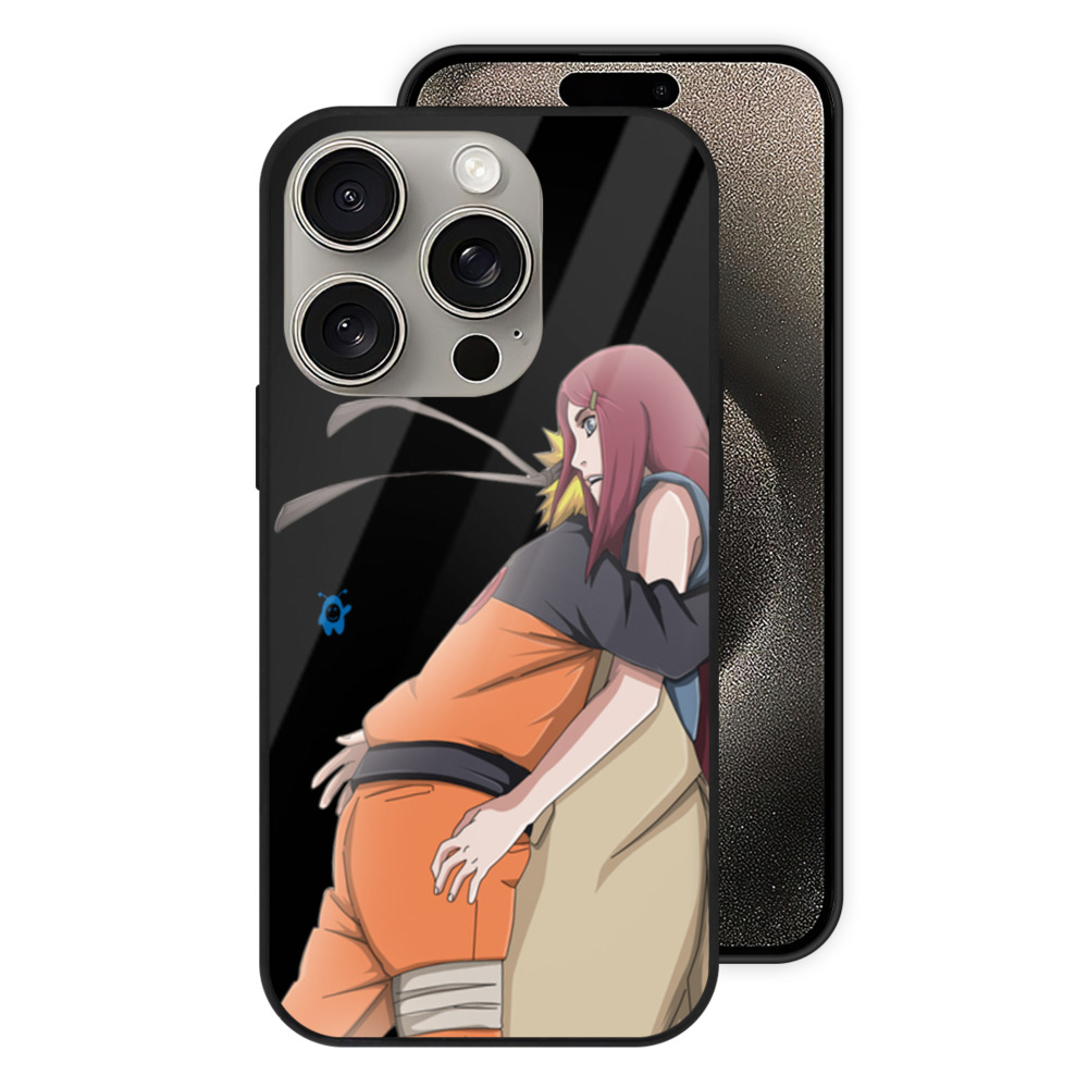 （画像用） NARUTO -ナルト- うずまき ナルト Uzumaki Naruto 【iPhone15Pro対応】スマホケース 耐衝撃＆黄変防止 背面ガラス