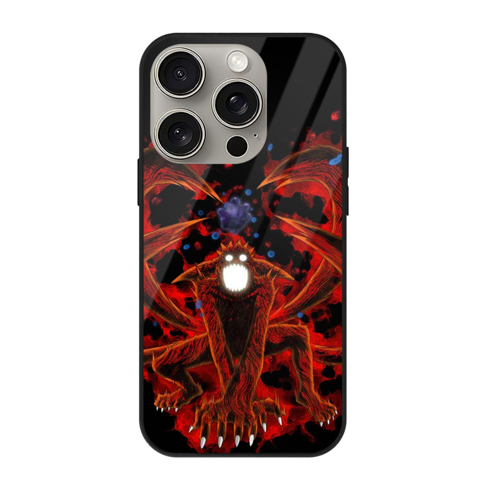 （画像用） NARUTO -ナルト- うずまき ナルト Uzumaki Naruto 【iPhone15Pro対応】スマホケース 耐衝撃＆黄変防止 背面ガラス