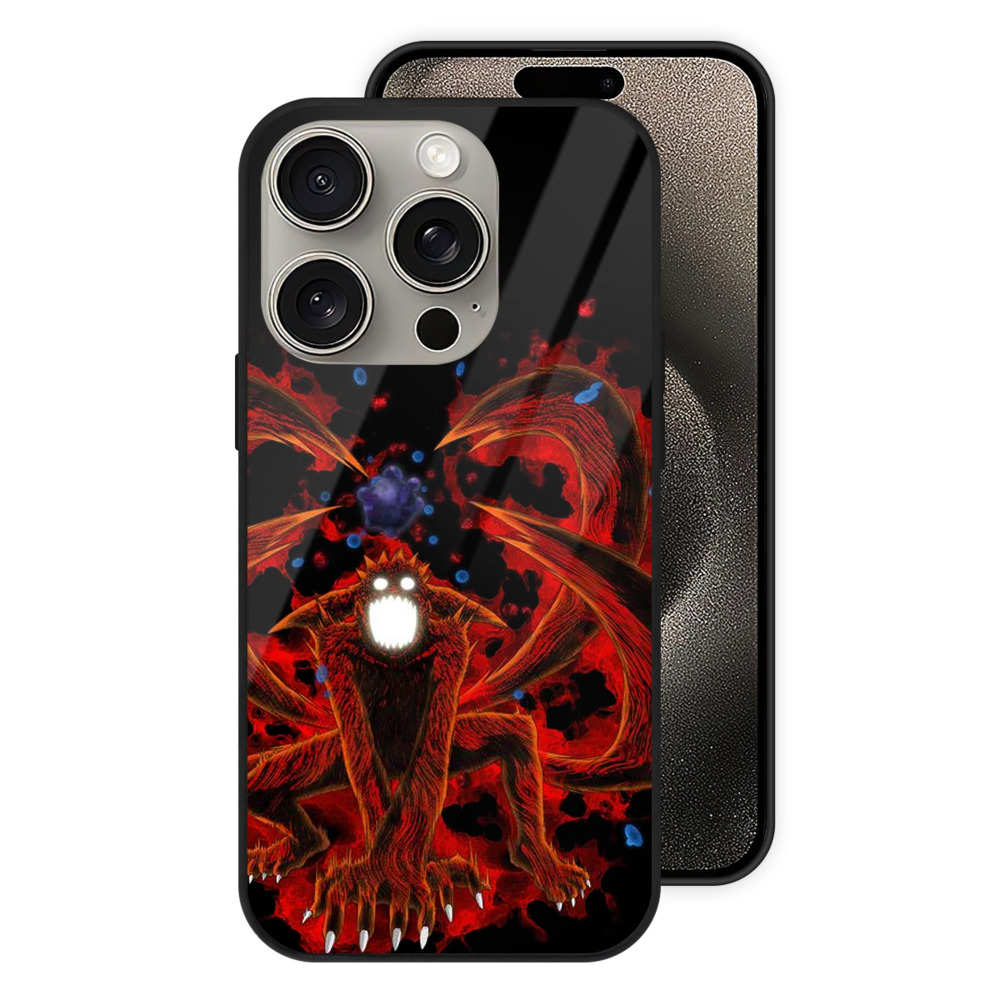 （画像用） NARUTO -ナルト- うずまき ナルト Uzumaki Naruto 【iPhone15Pro対応】スマホケース 耐衝撃＆黄変防止 背面ガラス