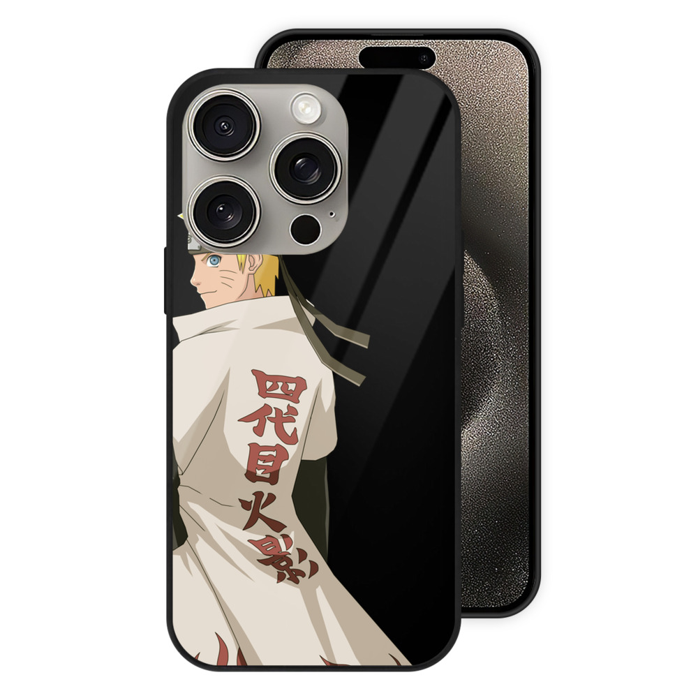 （画像用） NARUTO -ナルト- うずまき ナルト Uzumaki Naruto 【iPhone15Pro対応】スマホケース 耐衝撃＆黄変防止 背面ガラス