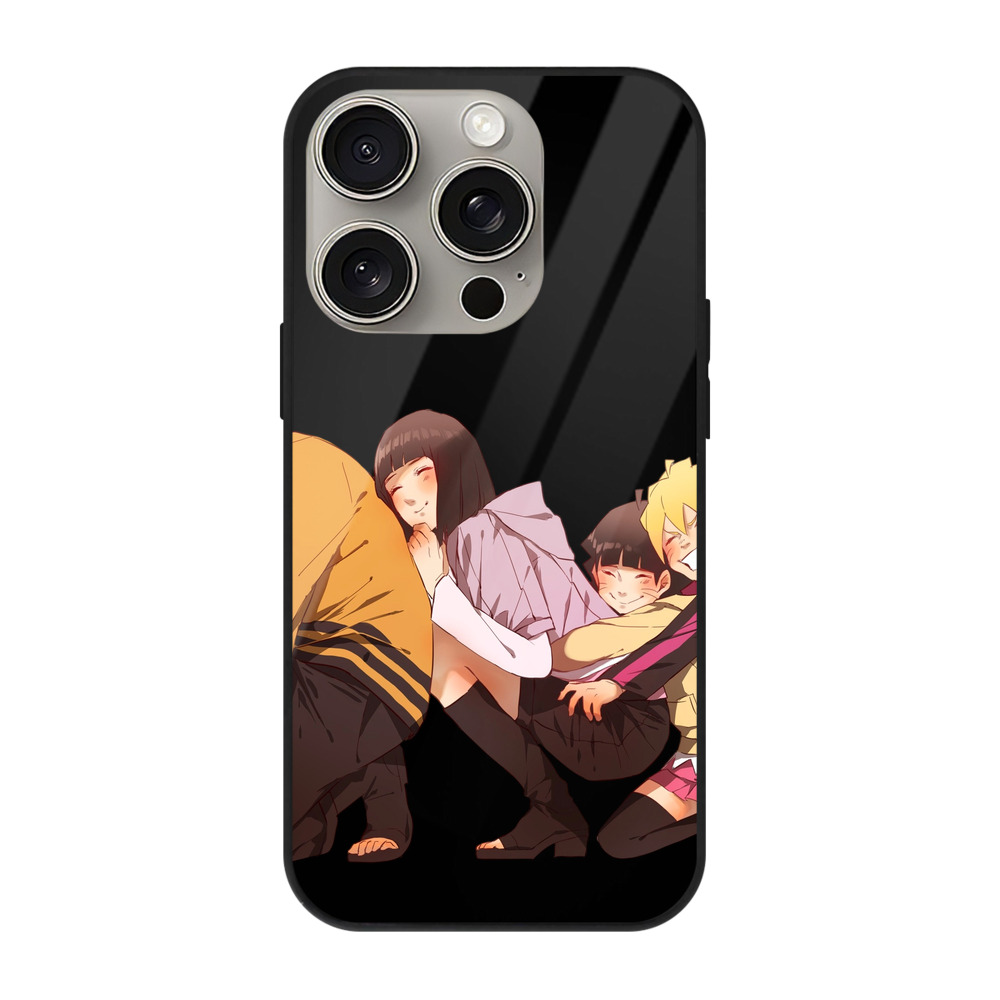 （画像用） NARUTO -ナルト- うずまき ナルト Uzumaki Naruto 【iPhone15Pro対応】スマホケース 耐衝撃＆黄変防止 背面ガラス
