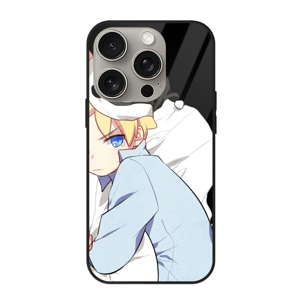 （画像用） NARUTO -ナルト- うずまき ナルト Uzumaki Naruto 【iPhone15Pro対応】スマホケース 耐衝撃＆黄変防止 背面ガラス